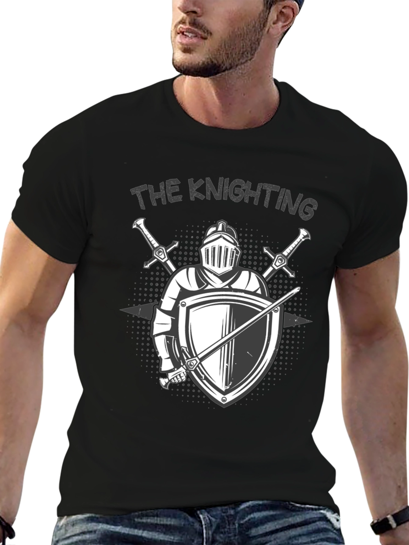 The Knighting Graphic T-Shirt - Medieval Knight Design