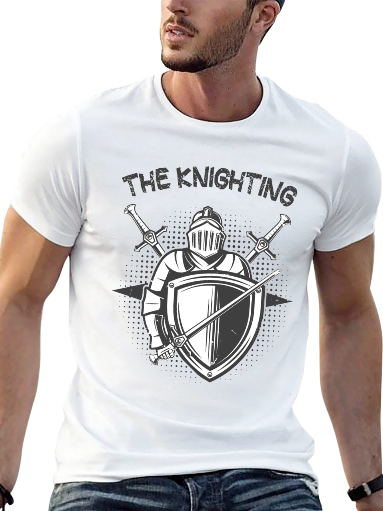 The Knighting Graphic T-Shirt - Medieval Knight Design