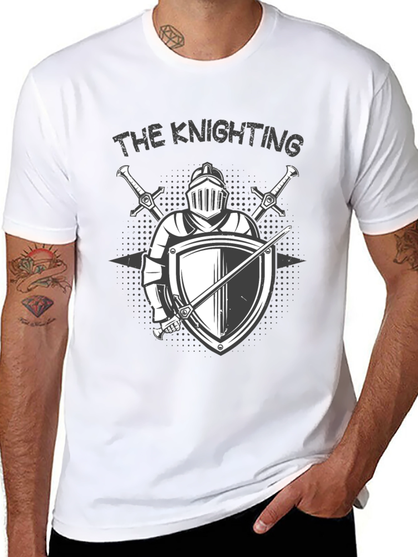 The Knighting Graphic T-Shirt - Medieval Knight Design