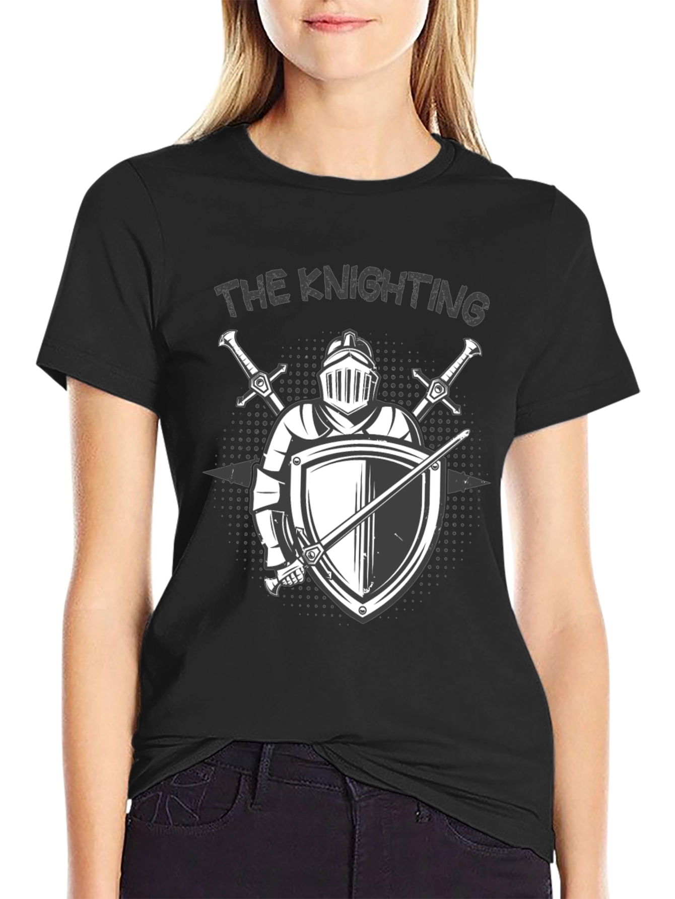 The Knighting Graphic T-Shirt - Medieval Knight Design
