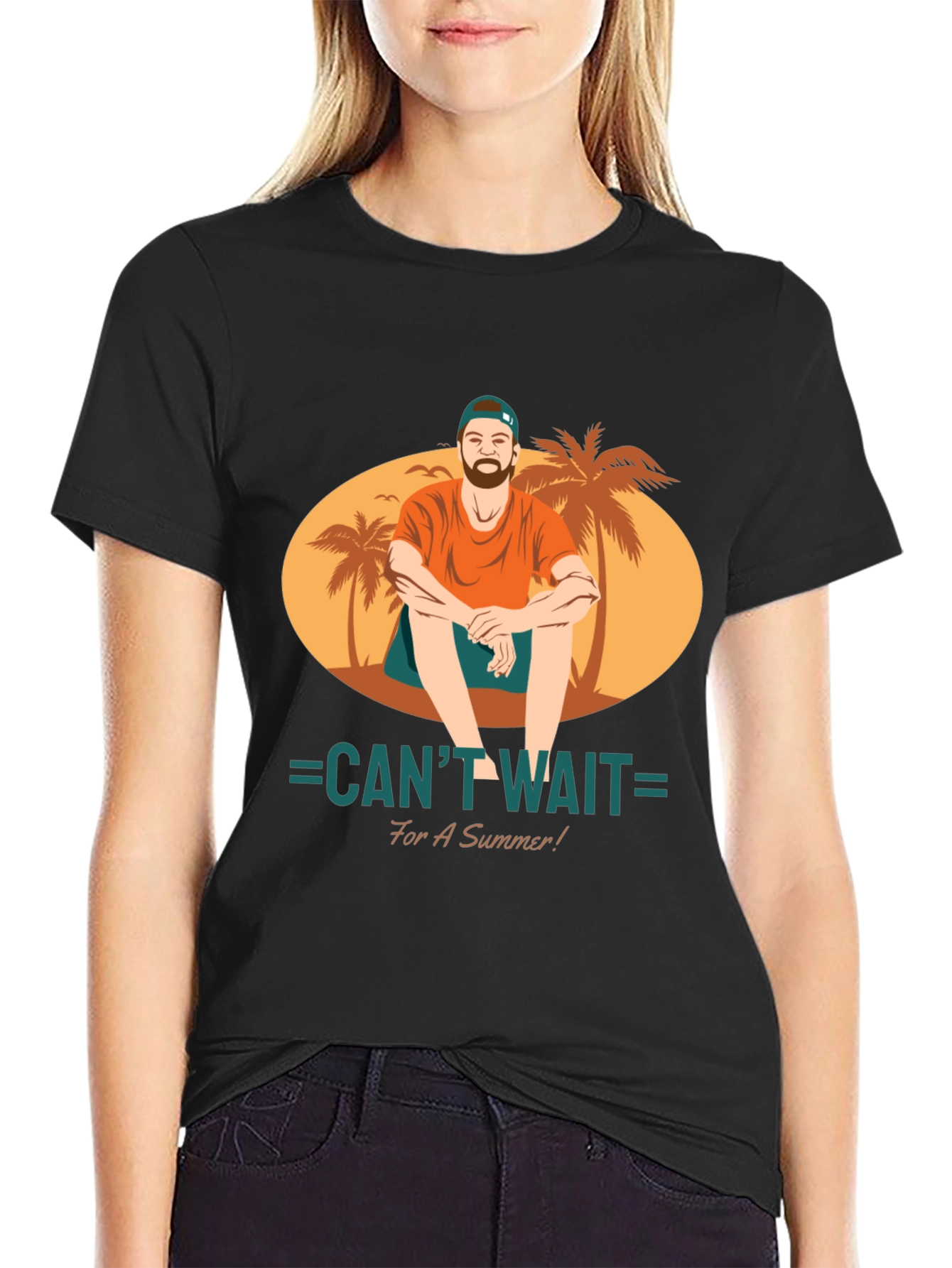Summer Beach T-Shirt - Cant Wait