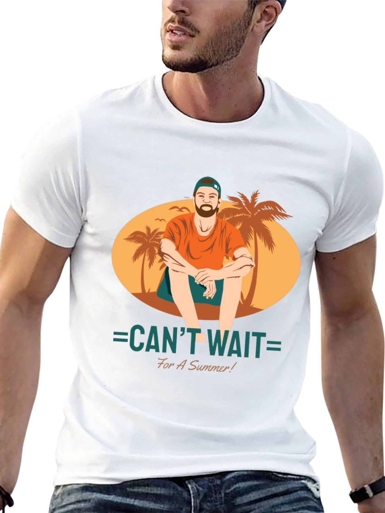 Summer Beach T-Shirt - Cant Wait