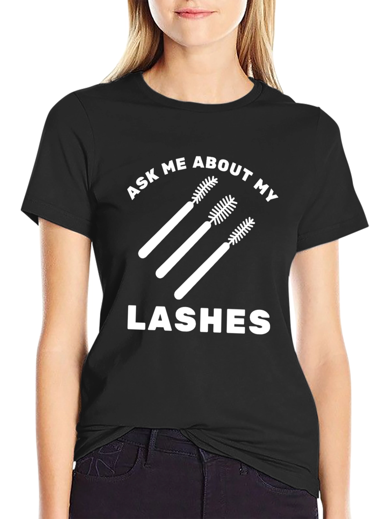Ask Me About My Lashes Graphic Tee
