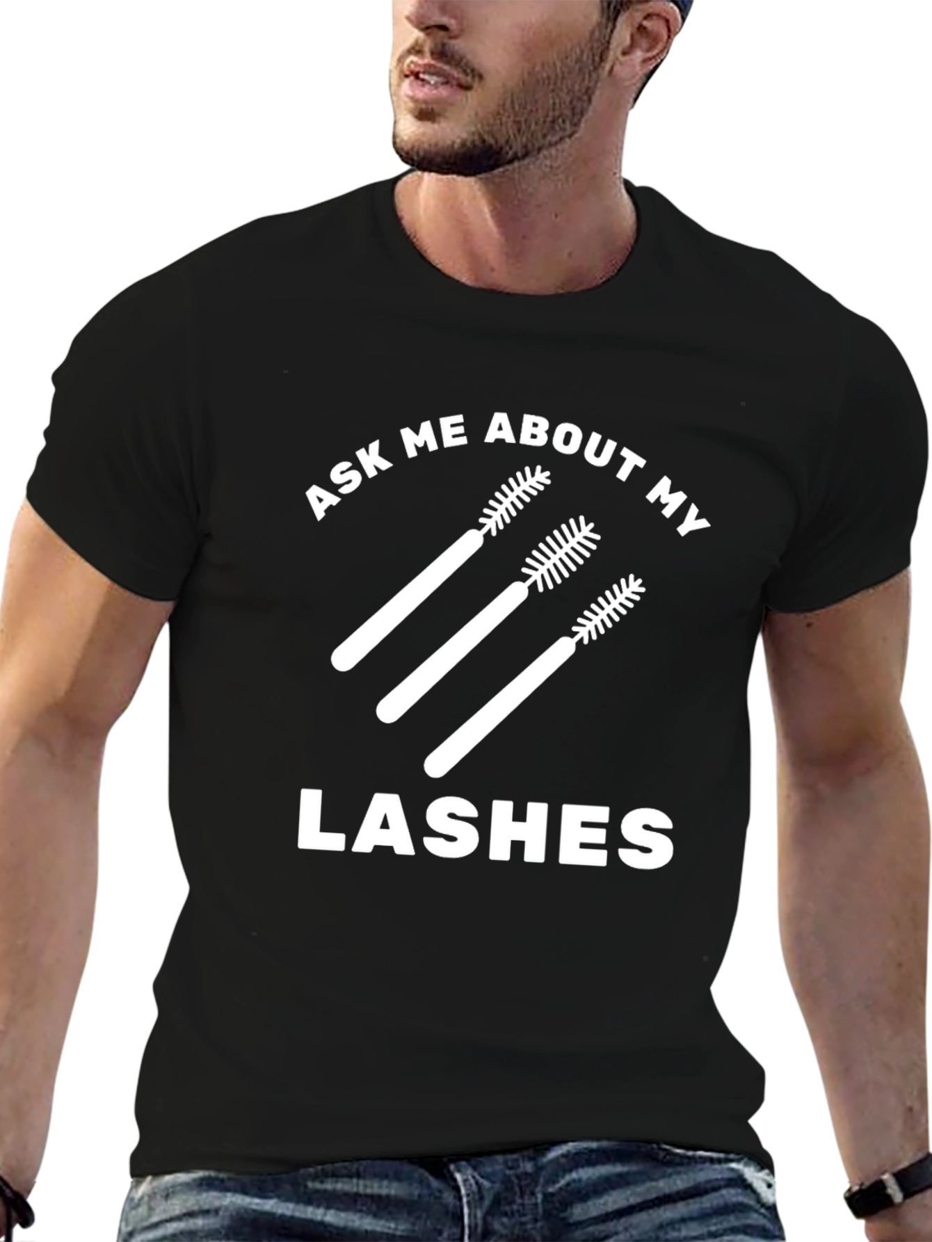 Ask Me About My Lashes Graphic Tee