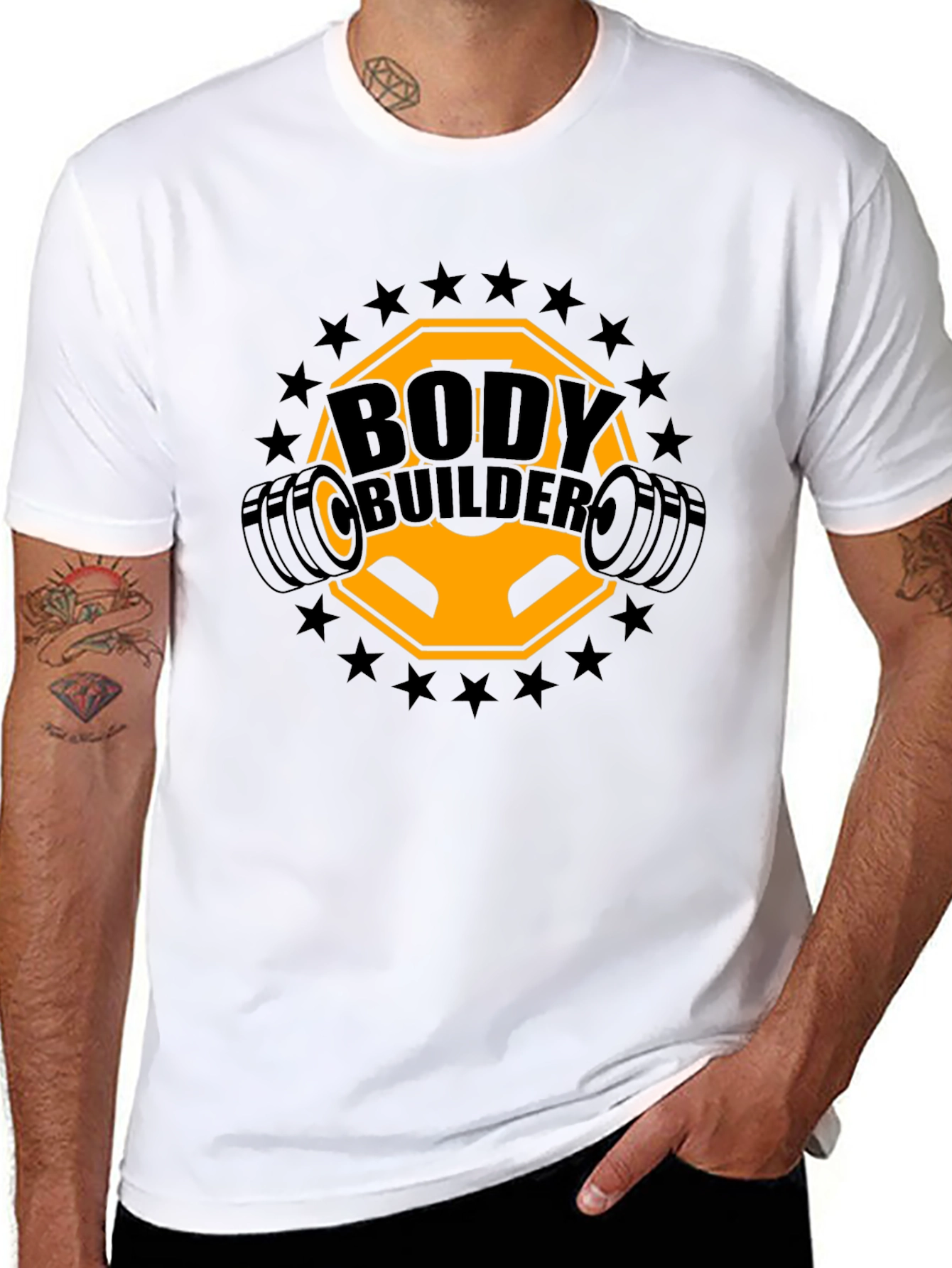 Bodybuilder Graphic T-Shirt - Gym Motivation Tee