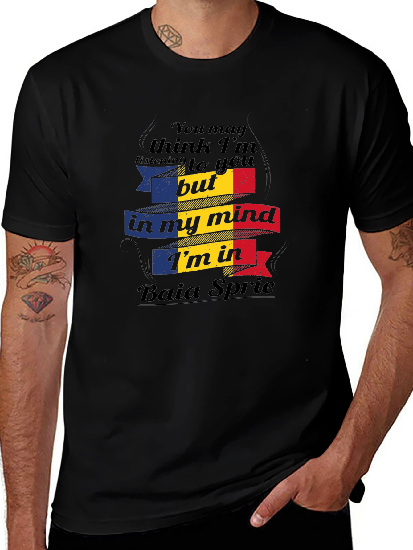 Baia Sprie Mind T-Shirt - Novelty Graphic Tee