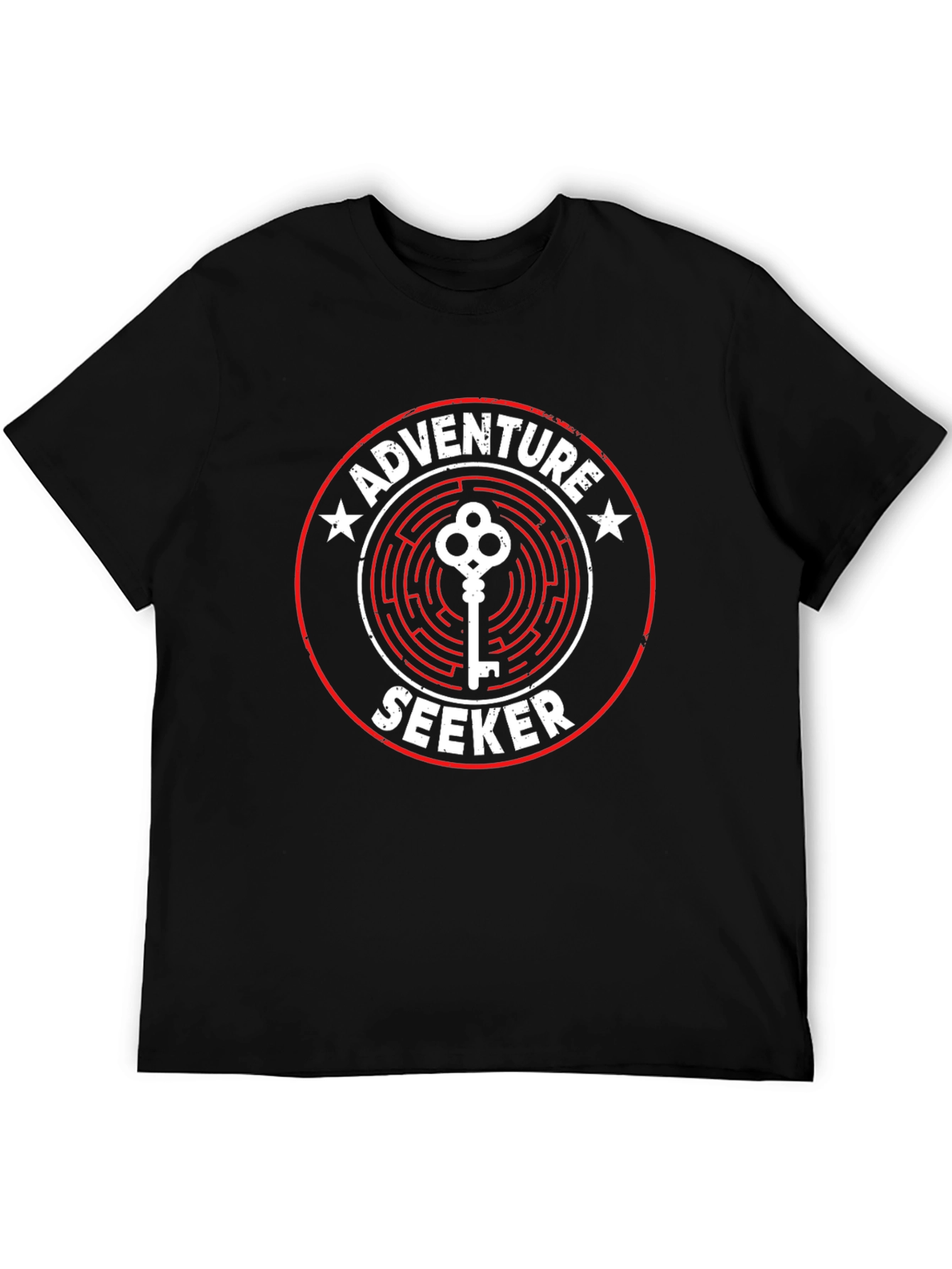 Adventure Seeker Graphic Tee - Maze Key Design