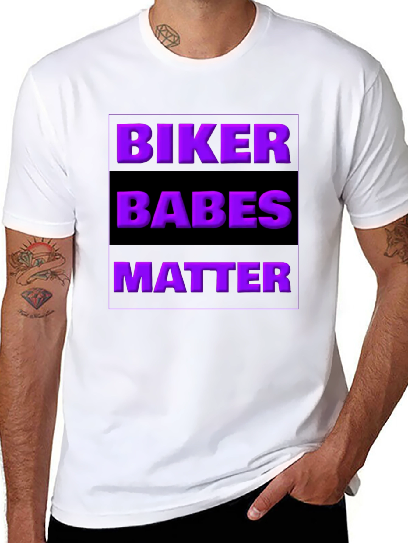 Biker Babes Matter Graphic Tee - Black