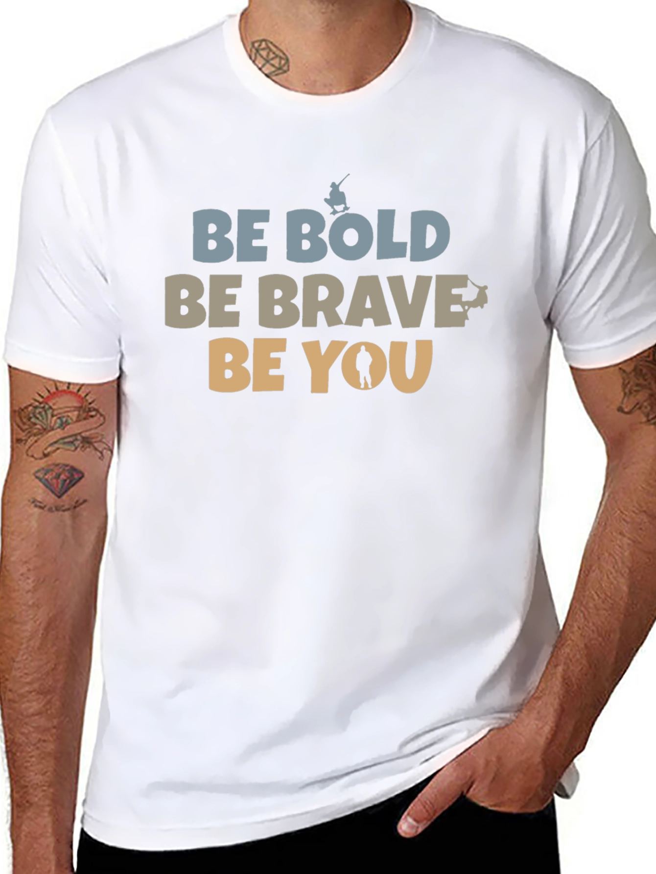 Be Bold Be Brave Be You Graphic T-Shirt