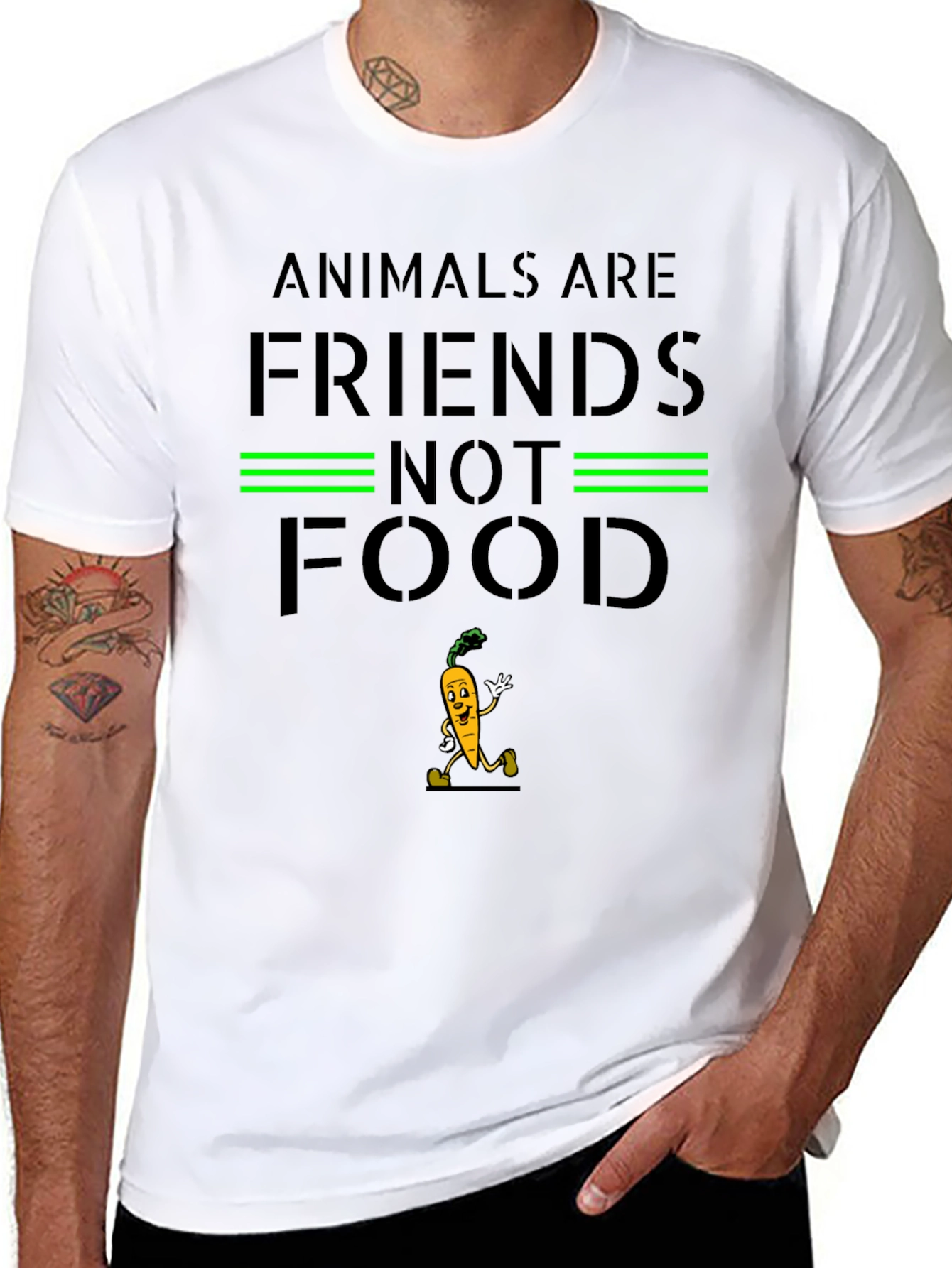 Vegan Friends Not Food T-Shirt