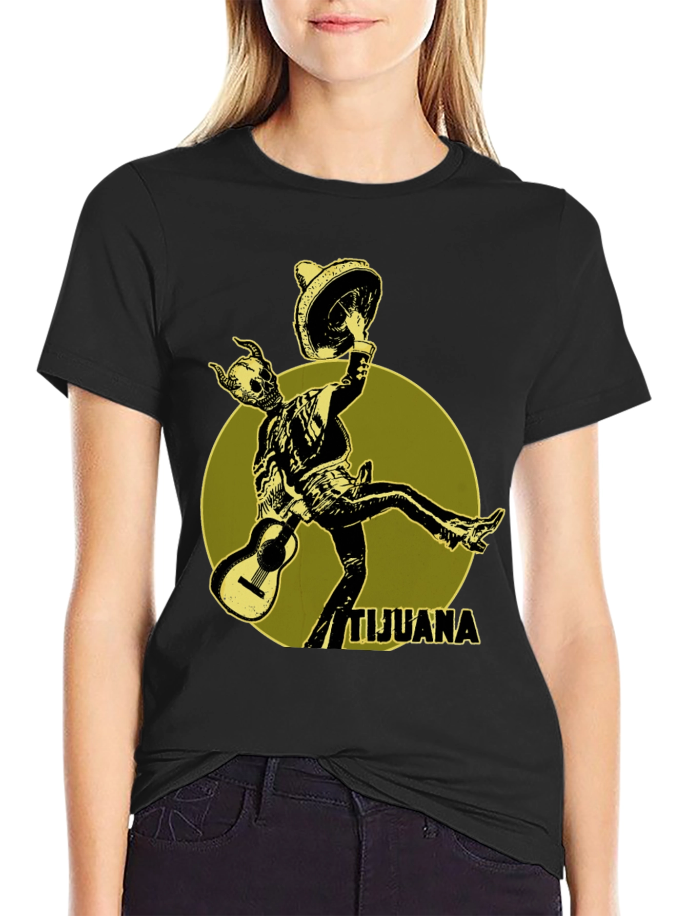 Tijuana Skeleton Mariachi T-Shirt