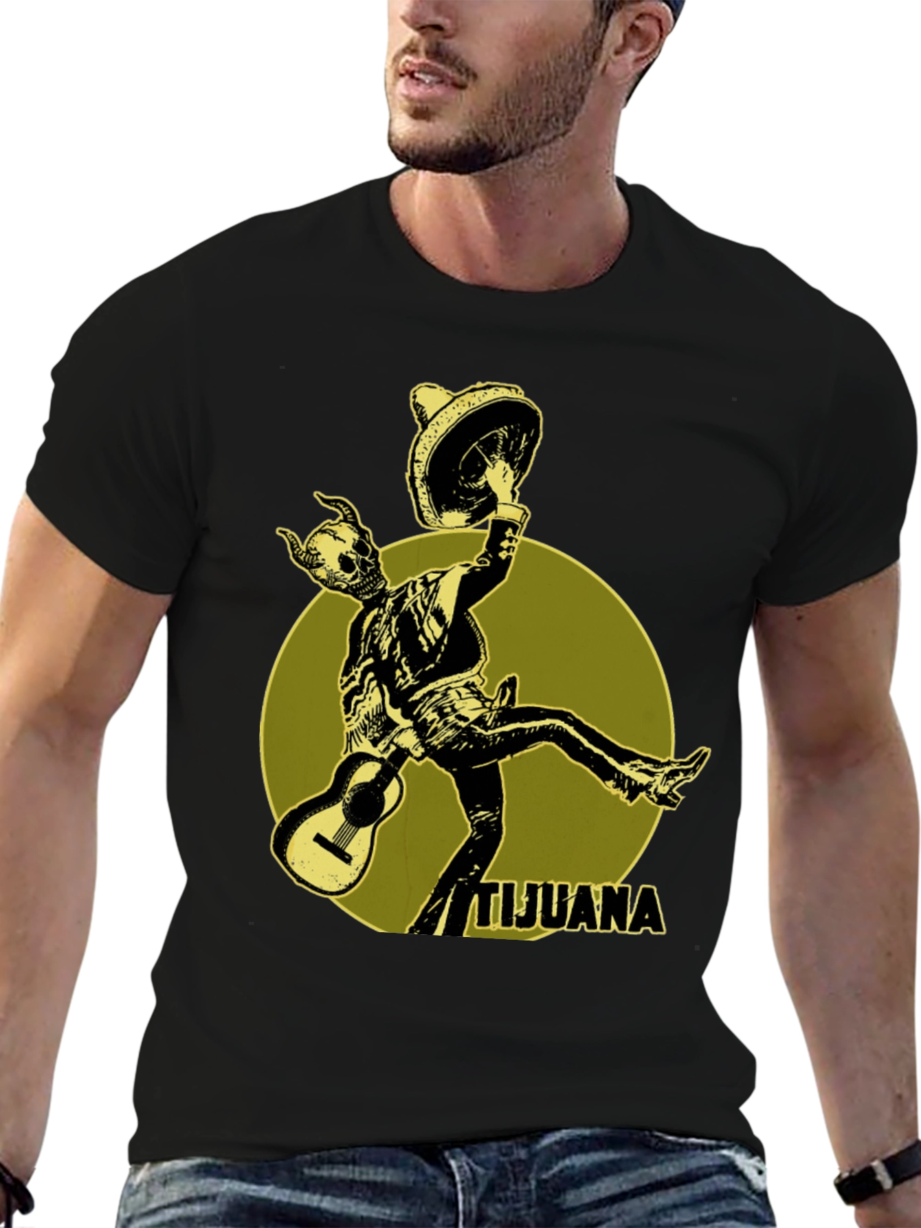 Tijuana Skeleton Mariachi T-Shirt