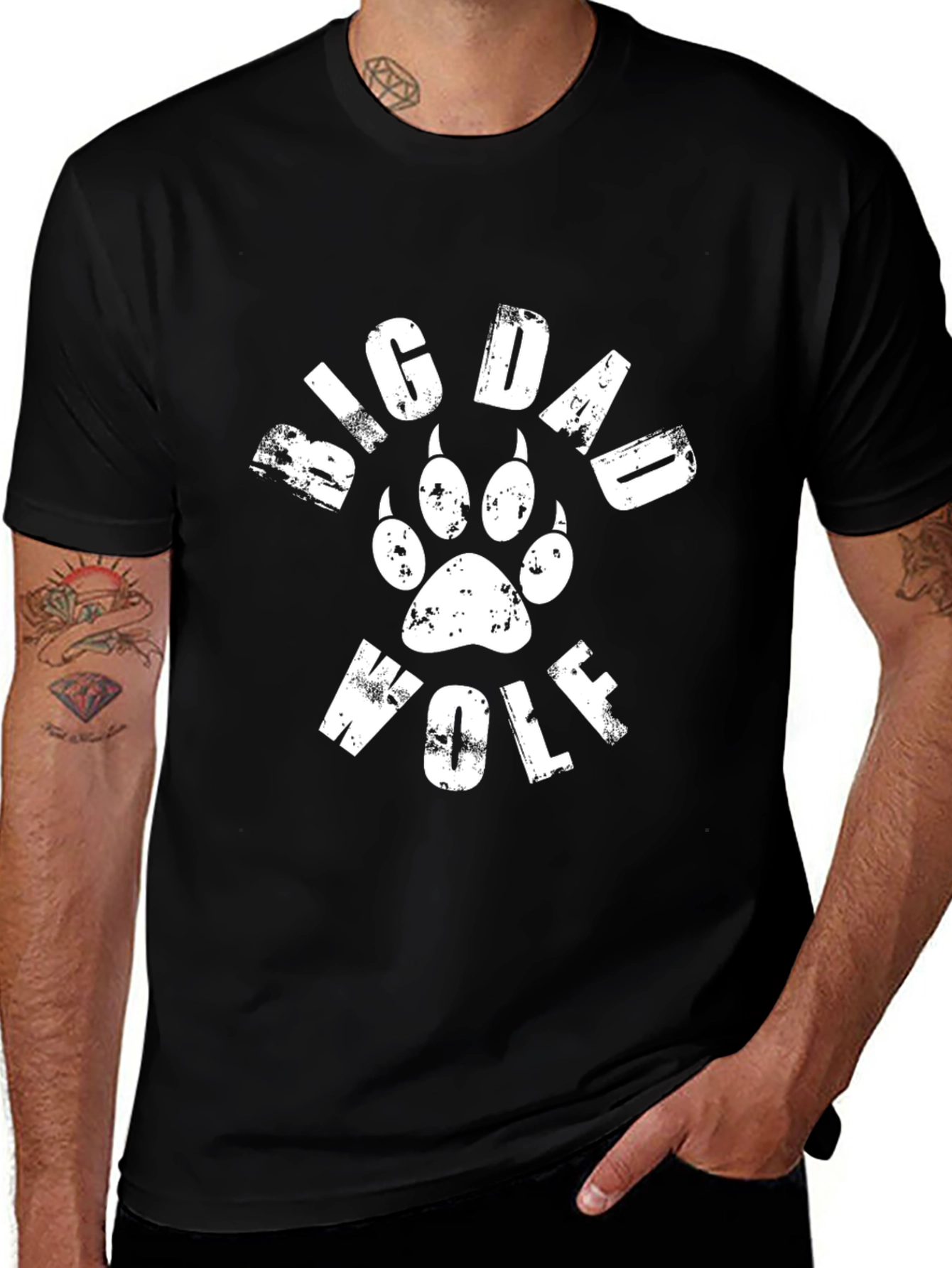 Big Dad Wolf T-Shirt - Mens Graphic Tee