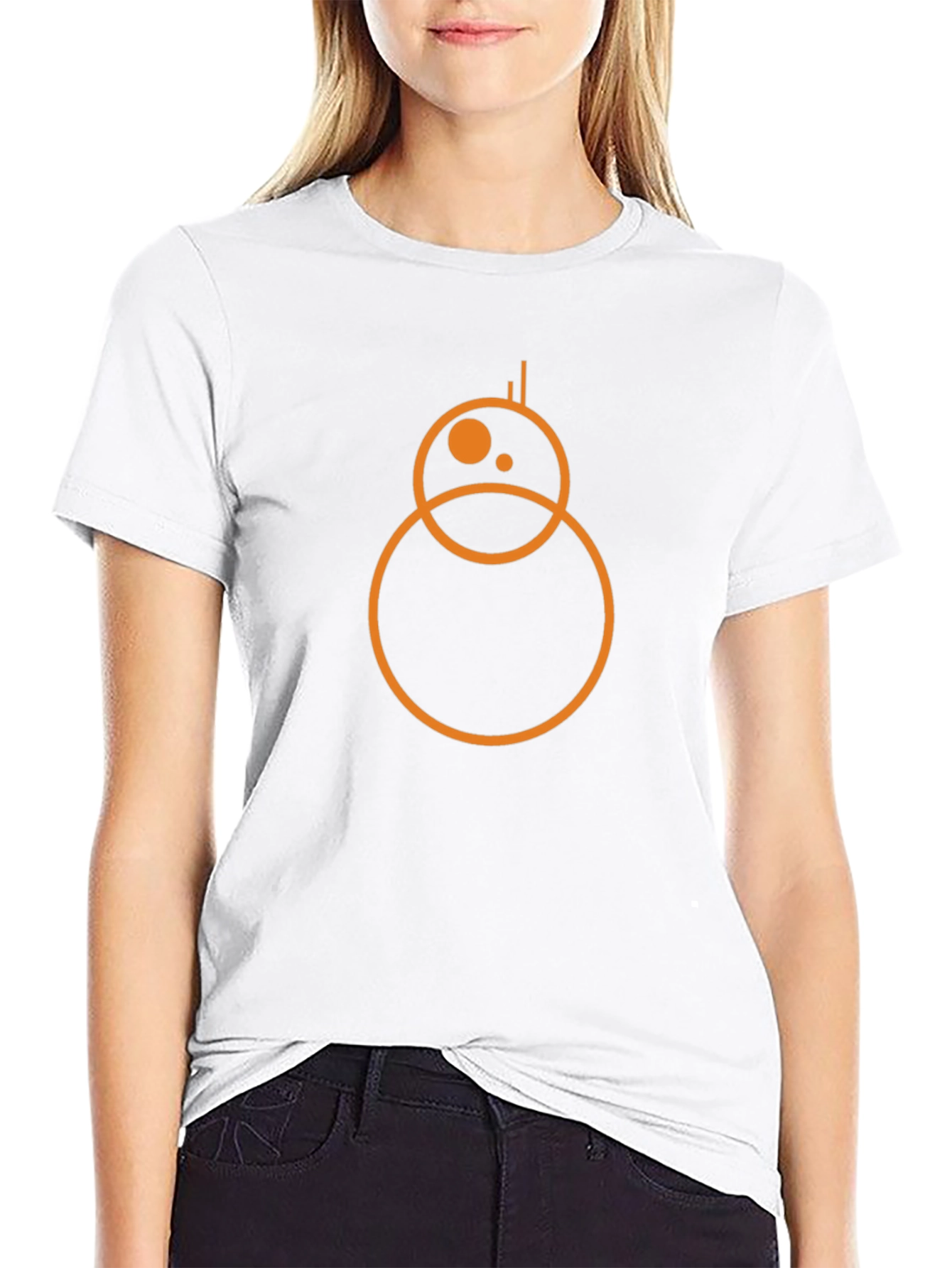 BB-8 Droid Graphic Tee - Black Cotton T-Shirt