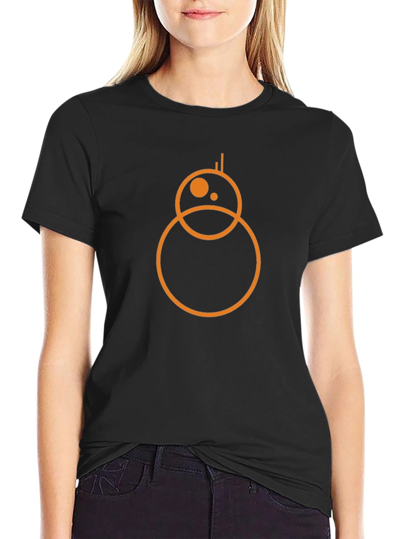 BB-8 Droid Graphic Tee - Black Cotton T-Shirt