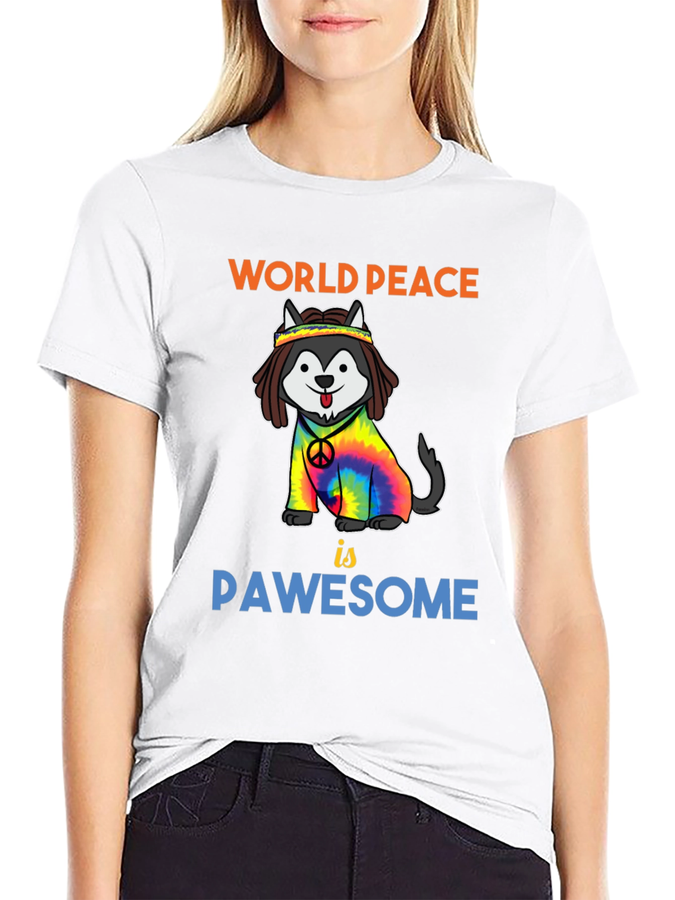 World Peace Pawsome Dog T-Shirt