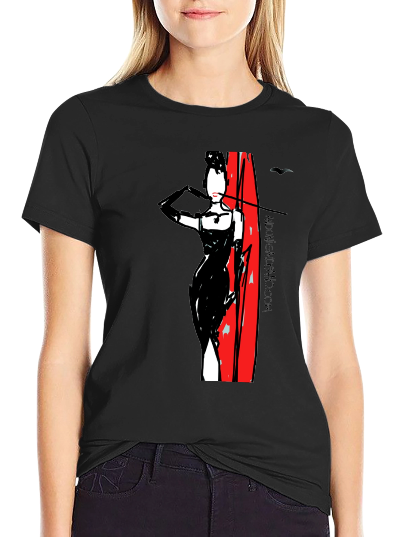 Stylish Graphic Tee: Audrey Hepburn Inspired Fashion