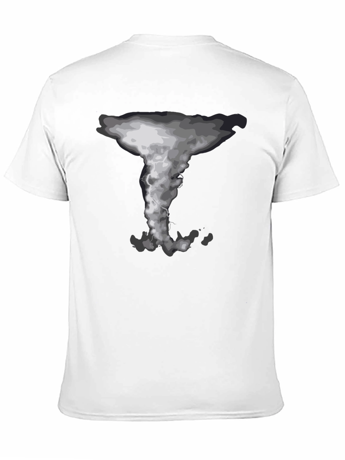 Tornado Graphic Print Crew Neck T-Shirt