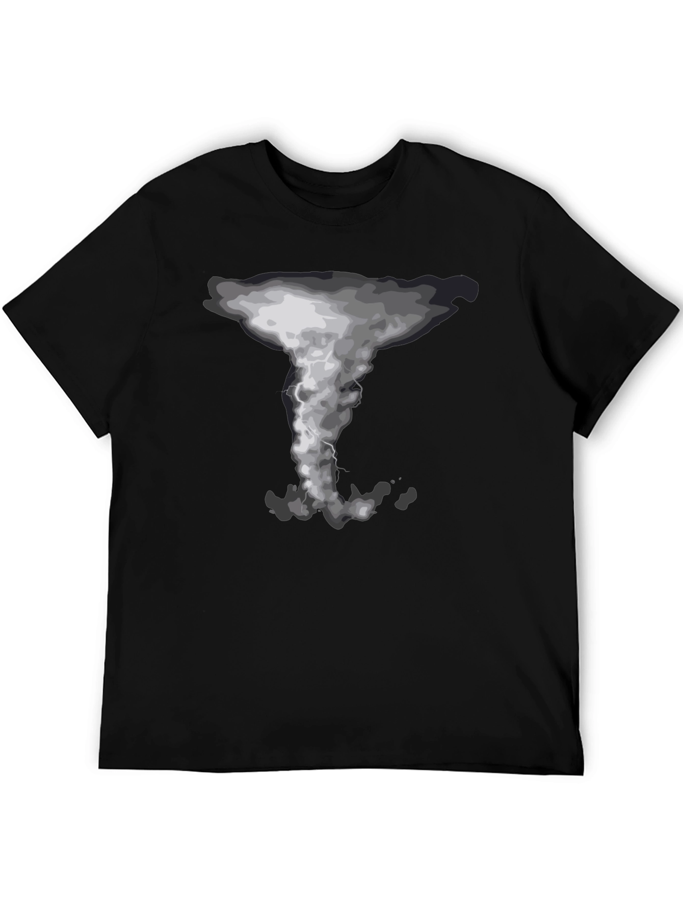 Tornado Graphic Print Crew Neck T-Shirt