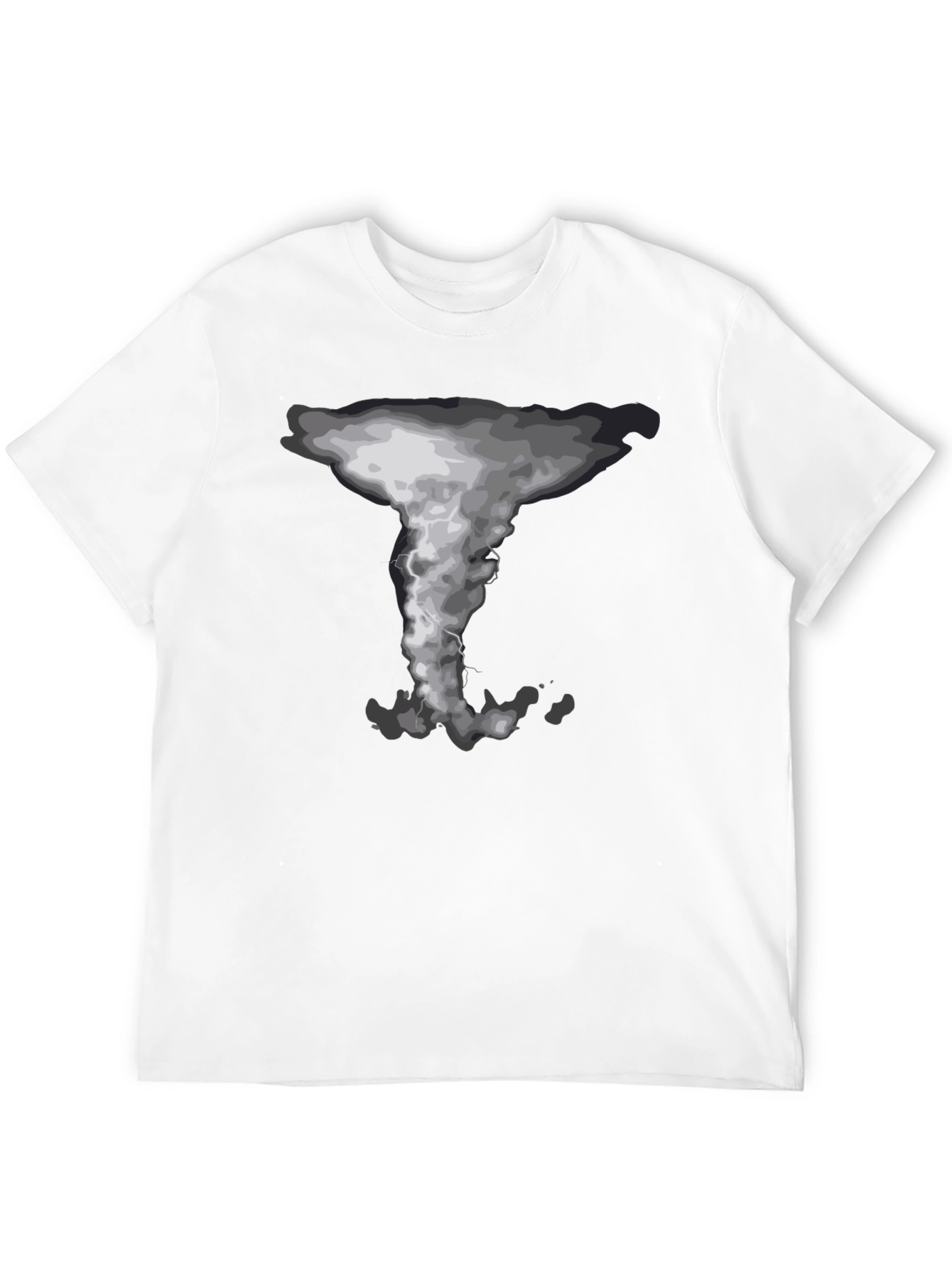 Tornado Graphic Print Crew Neck T-Shirt
