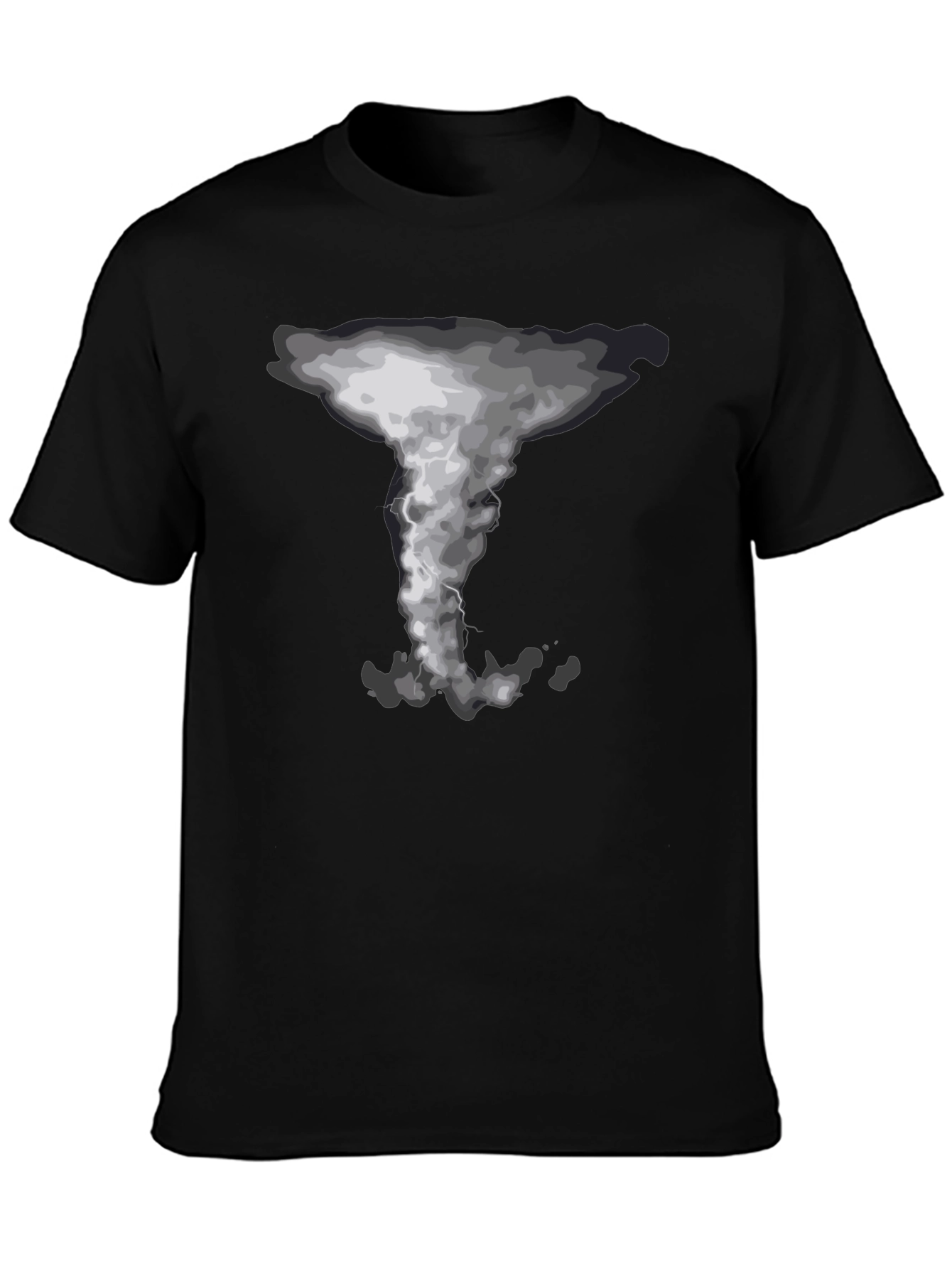 Tornado Graphic Print Crew Neck T-Shirt