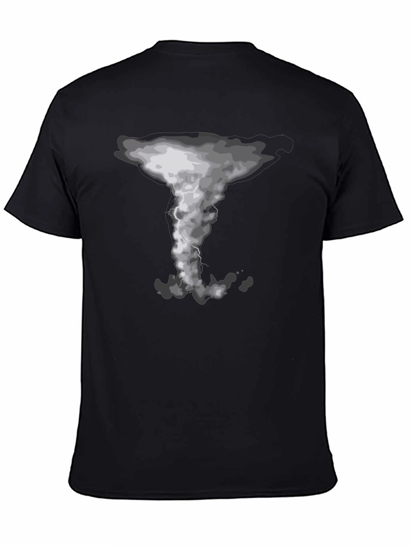 Tornado Graphic Print Crew Neck T-Shirt