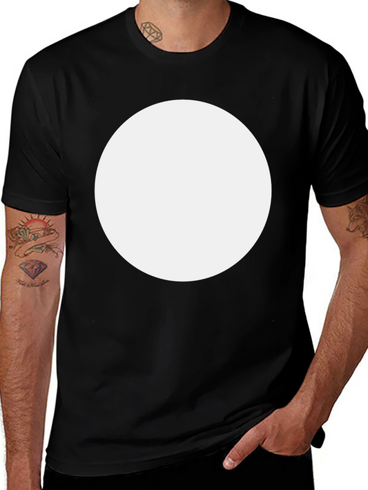 Black T-Shirt with Custom Circle Graphic