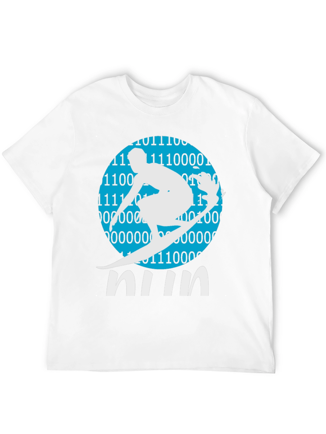Binary Surfer Tee - Cool Graphic T-Shirt