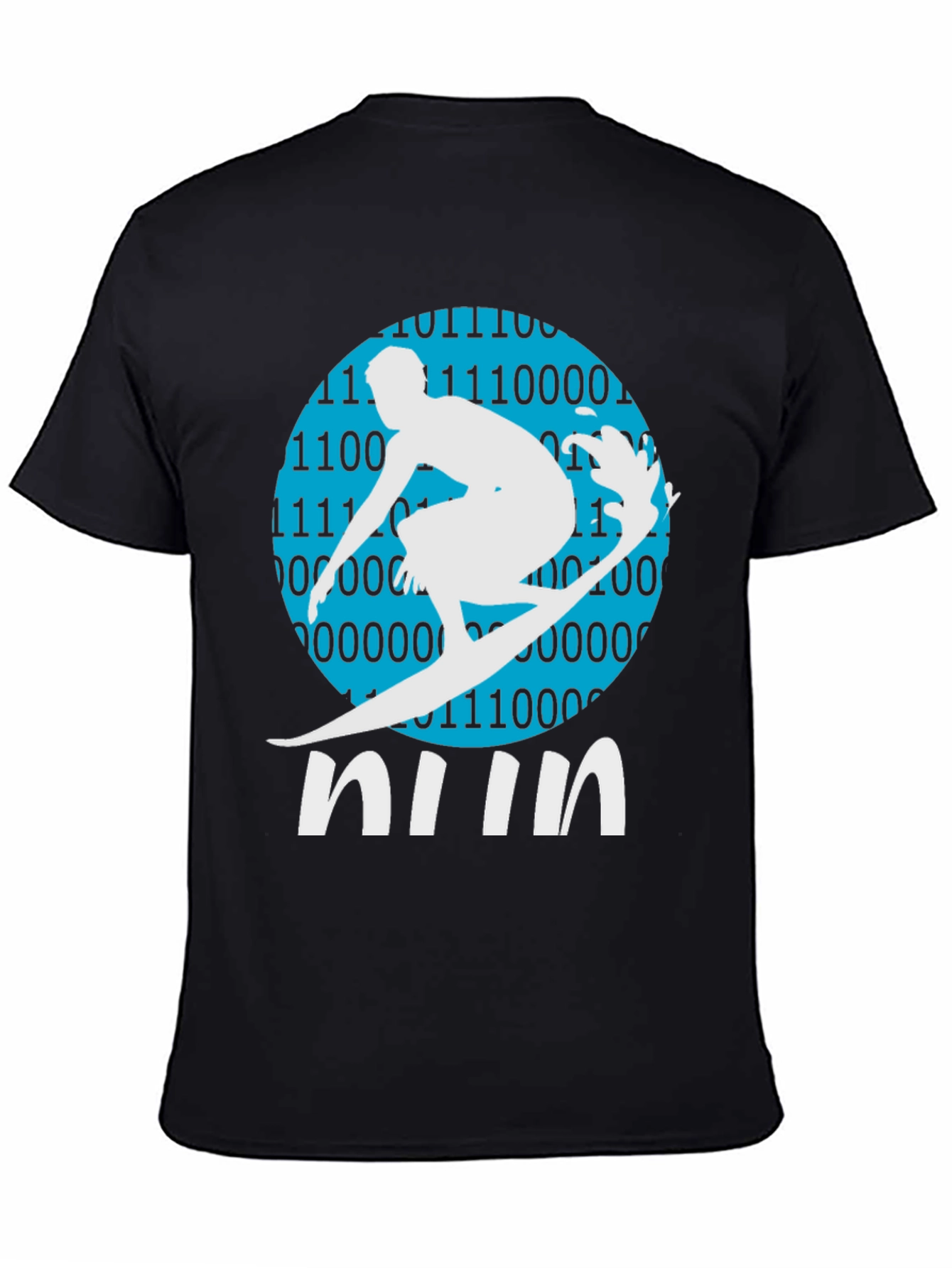 Binary Surfer Tee - Cool Graphic T-Shirt