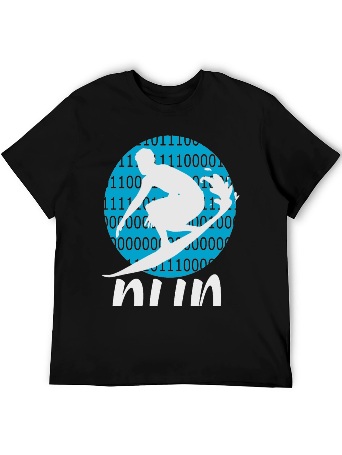 Binary Surfer Tee - Cool Graphic T-Shirt