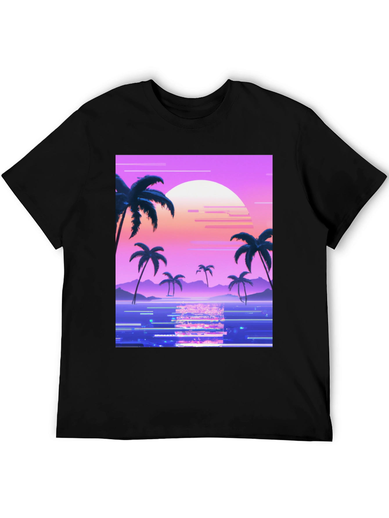 Vaporwave Sunset Graphic Tee
