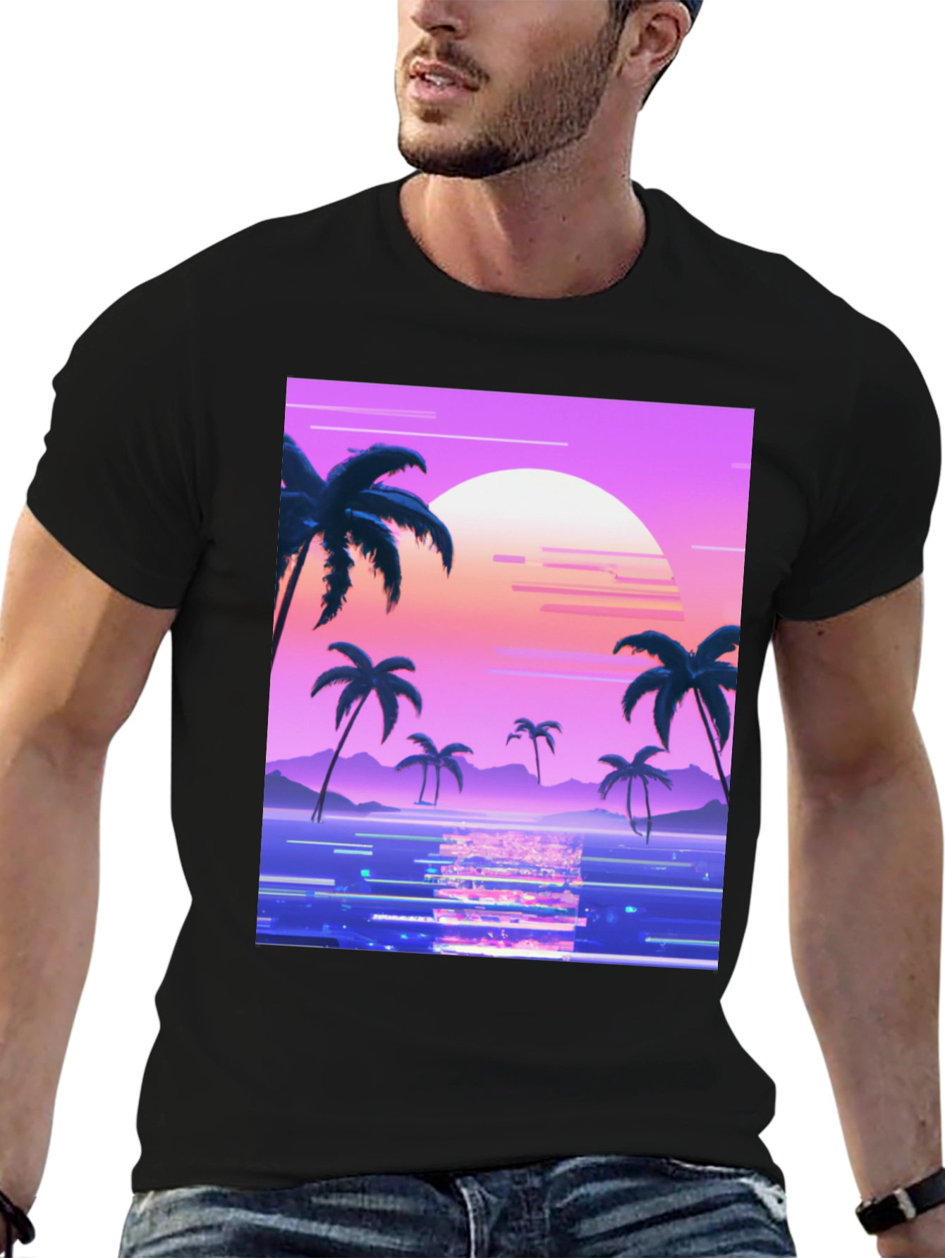 Vaporwave Sunset Graphic Tee