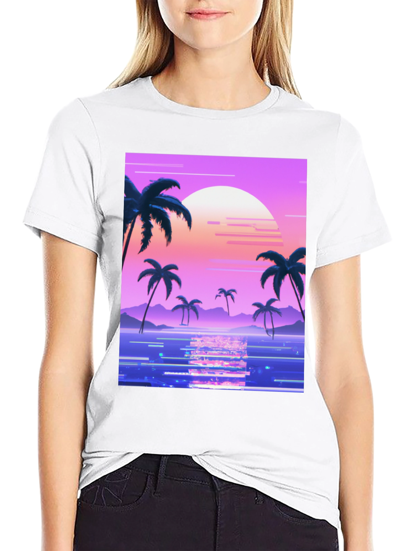 Vaporwave Sunset Graphic Tee