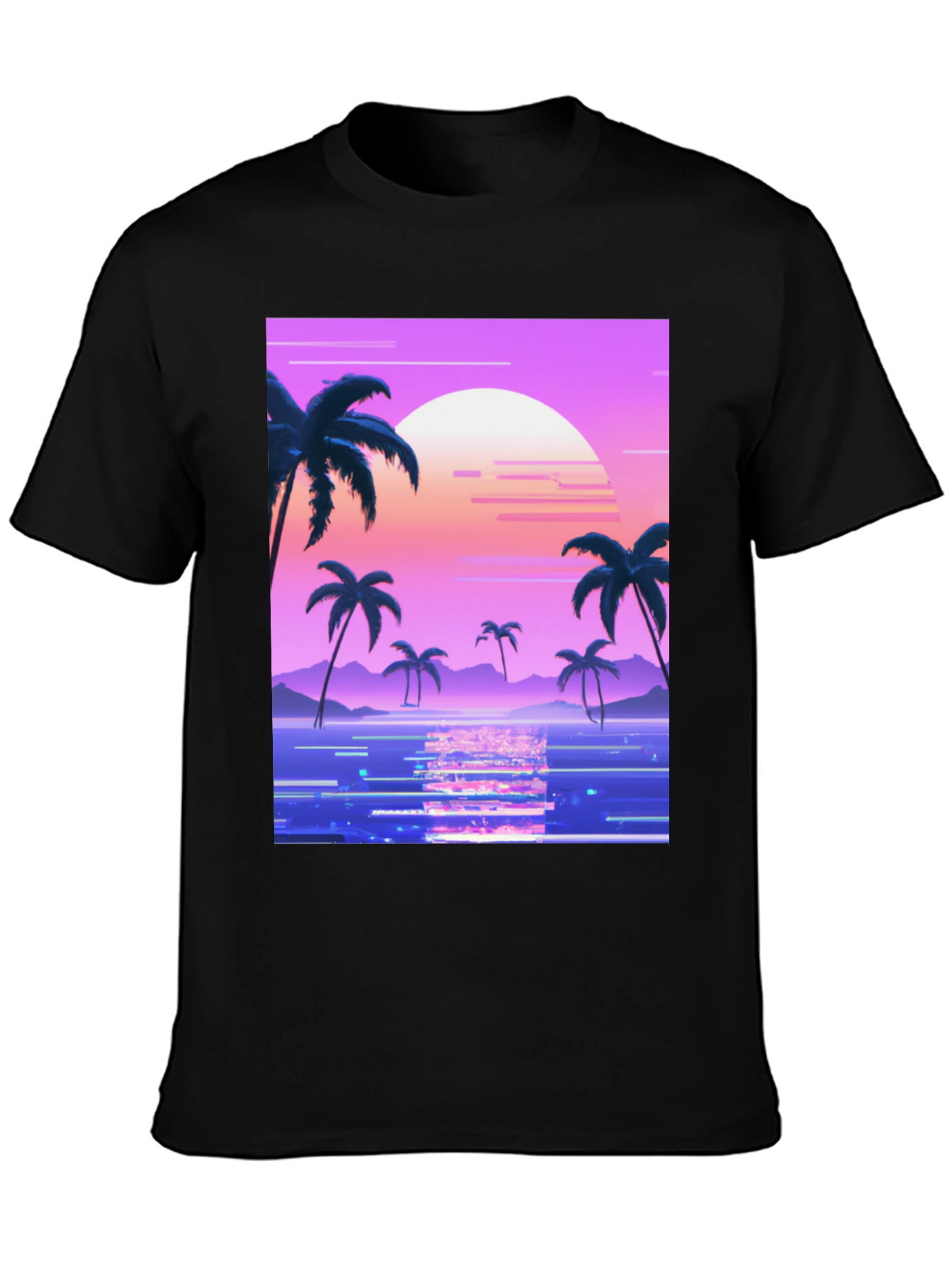 Vaporwave Sunset Graphic Tee