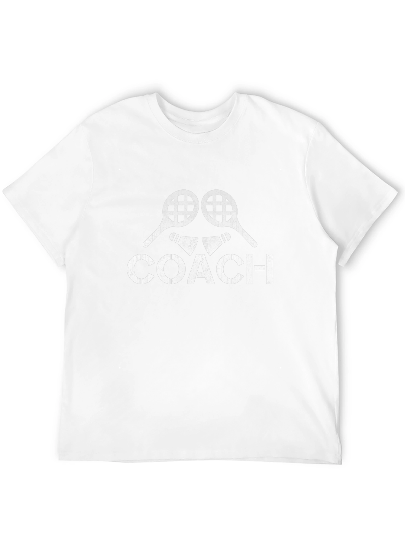 Tennis Coach Graphic T-Shirt - Black
