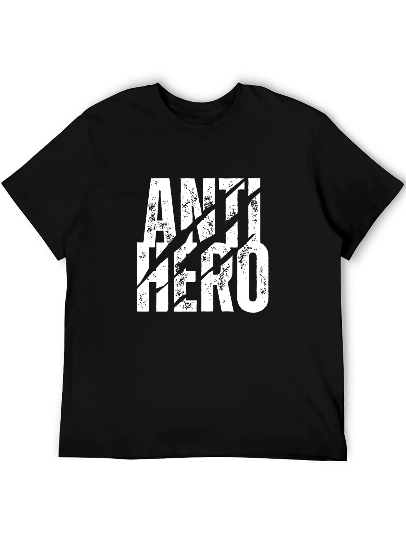 Anti-Hero Graphic Tee - Black Cotton T-Shirt