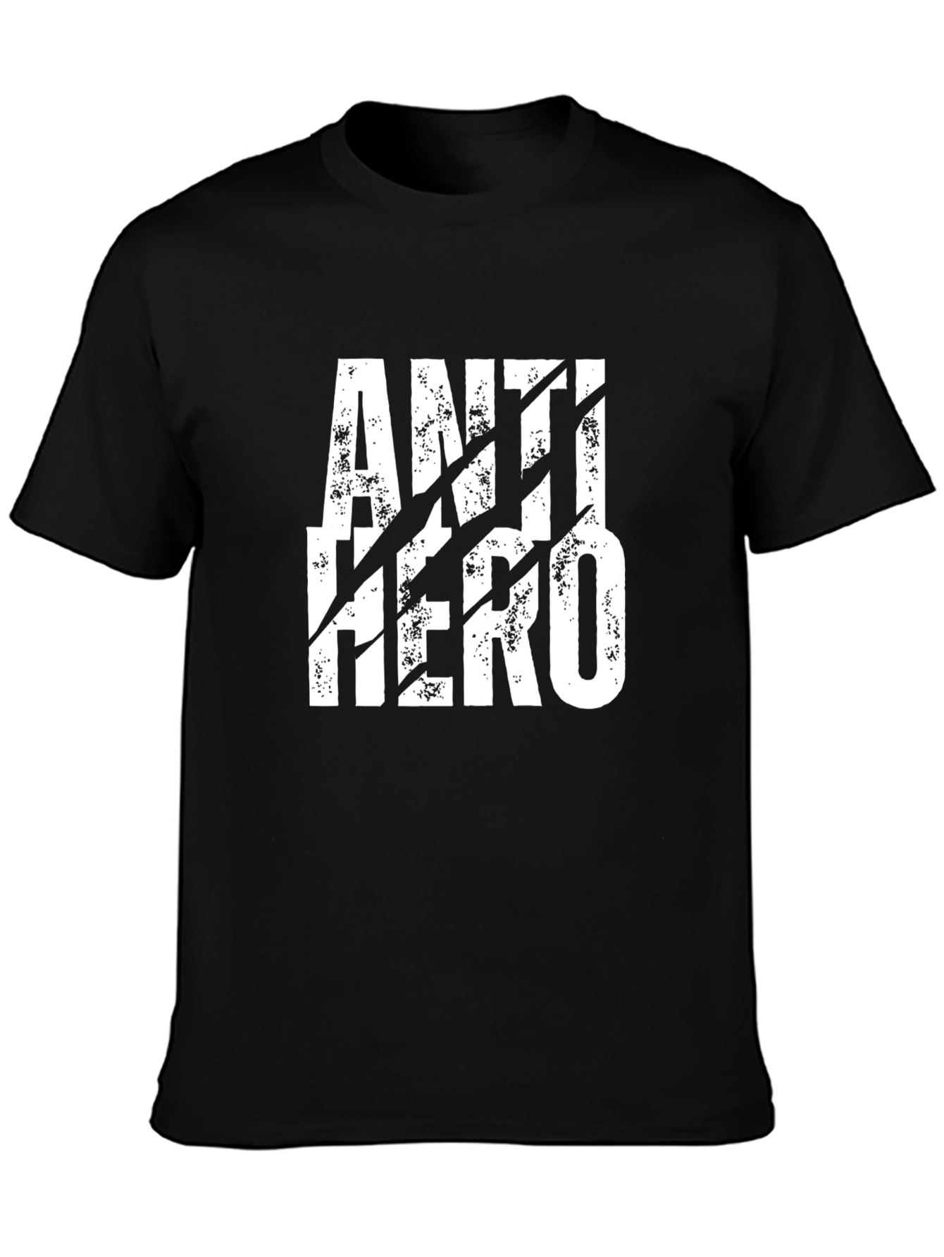 Anti-Hero Graphic Tee - Black Cotton T-Shirt