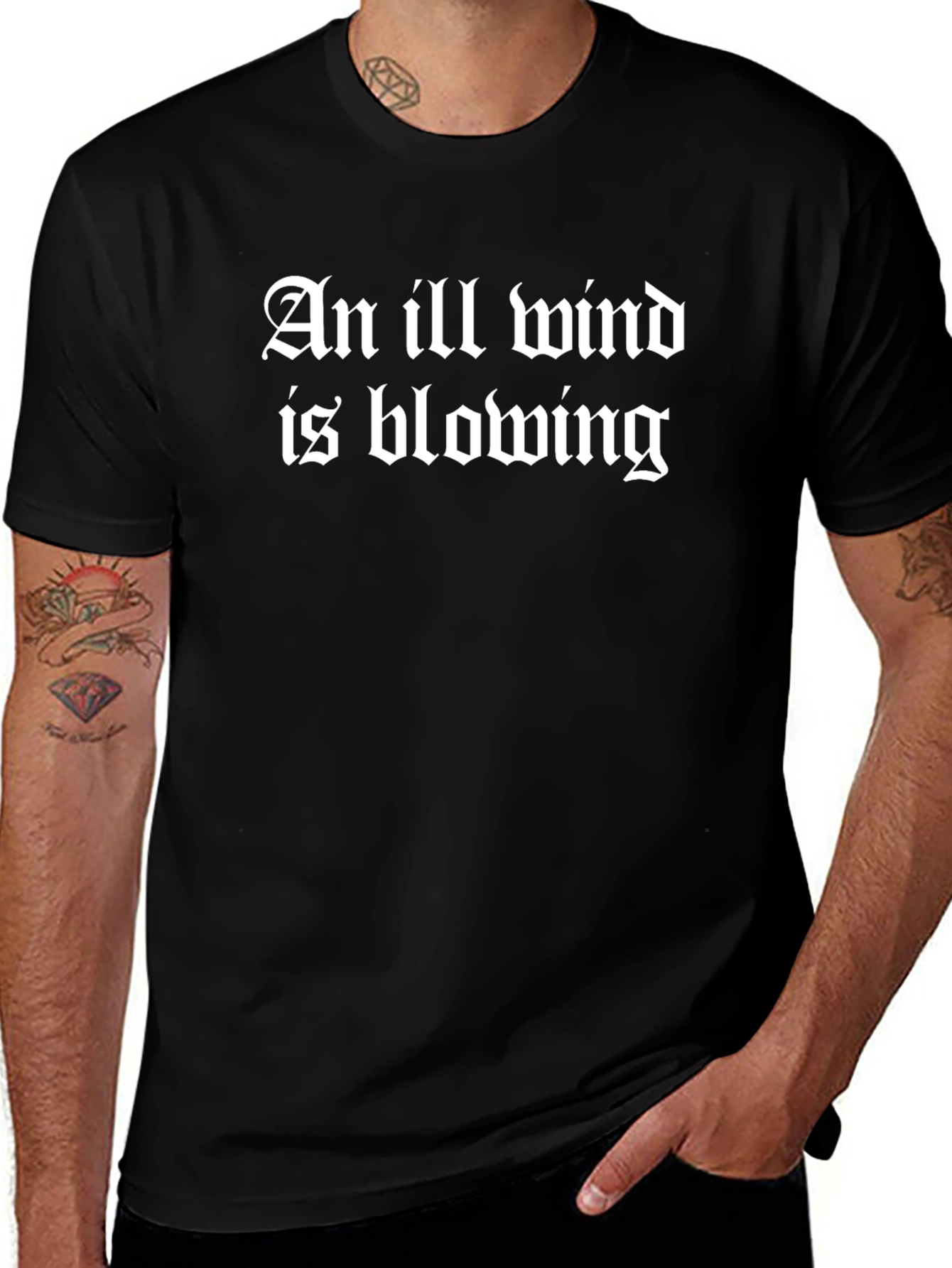 An Ill Wind T-Shirt - Gothic Style Novelty Tee