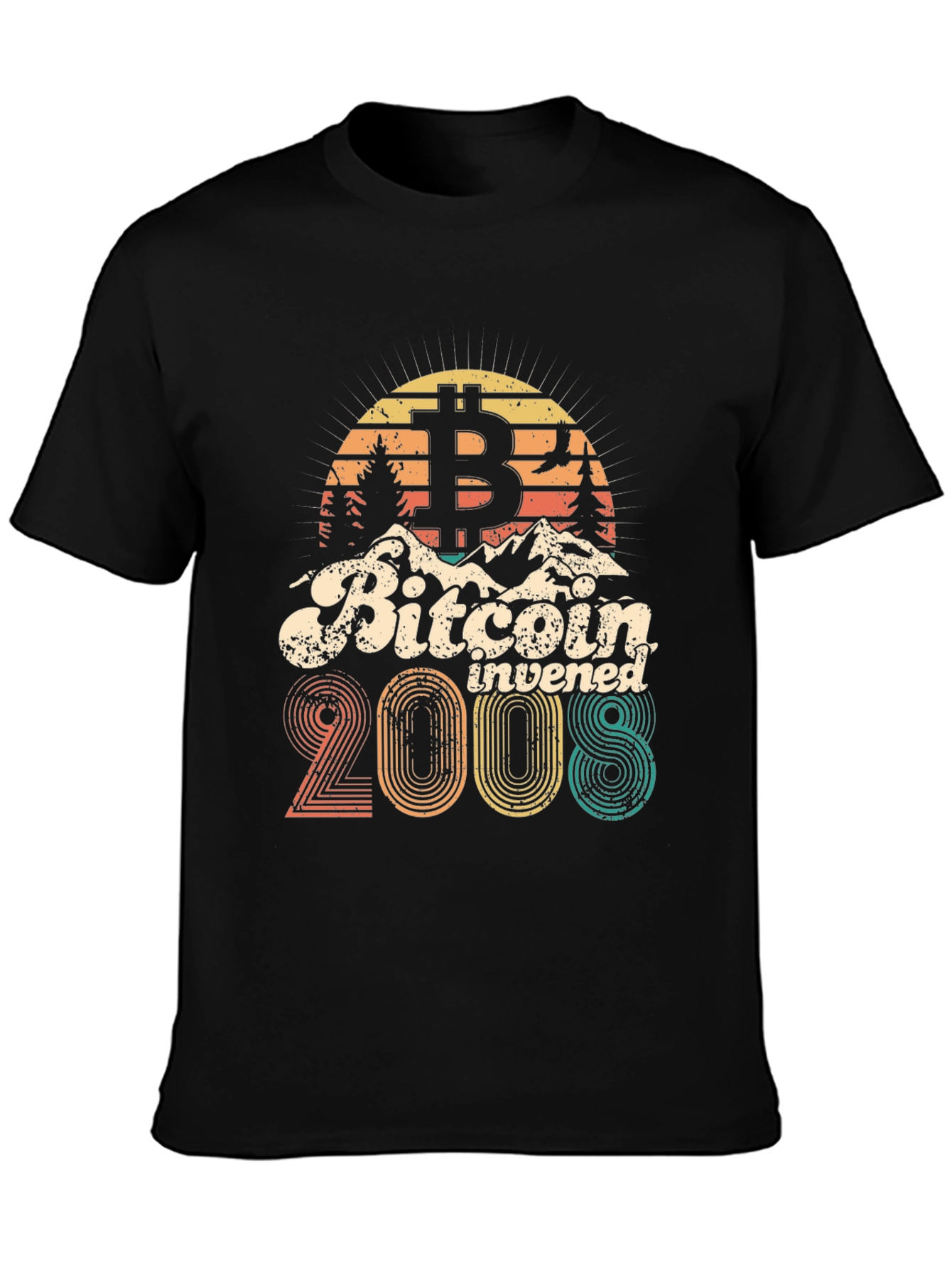 Bitcoin Invented 2008 T-Shirt - Crypto Tee