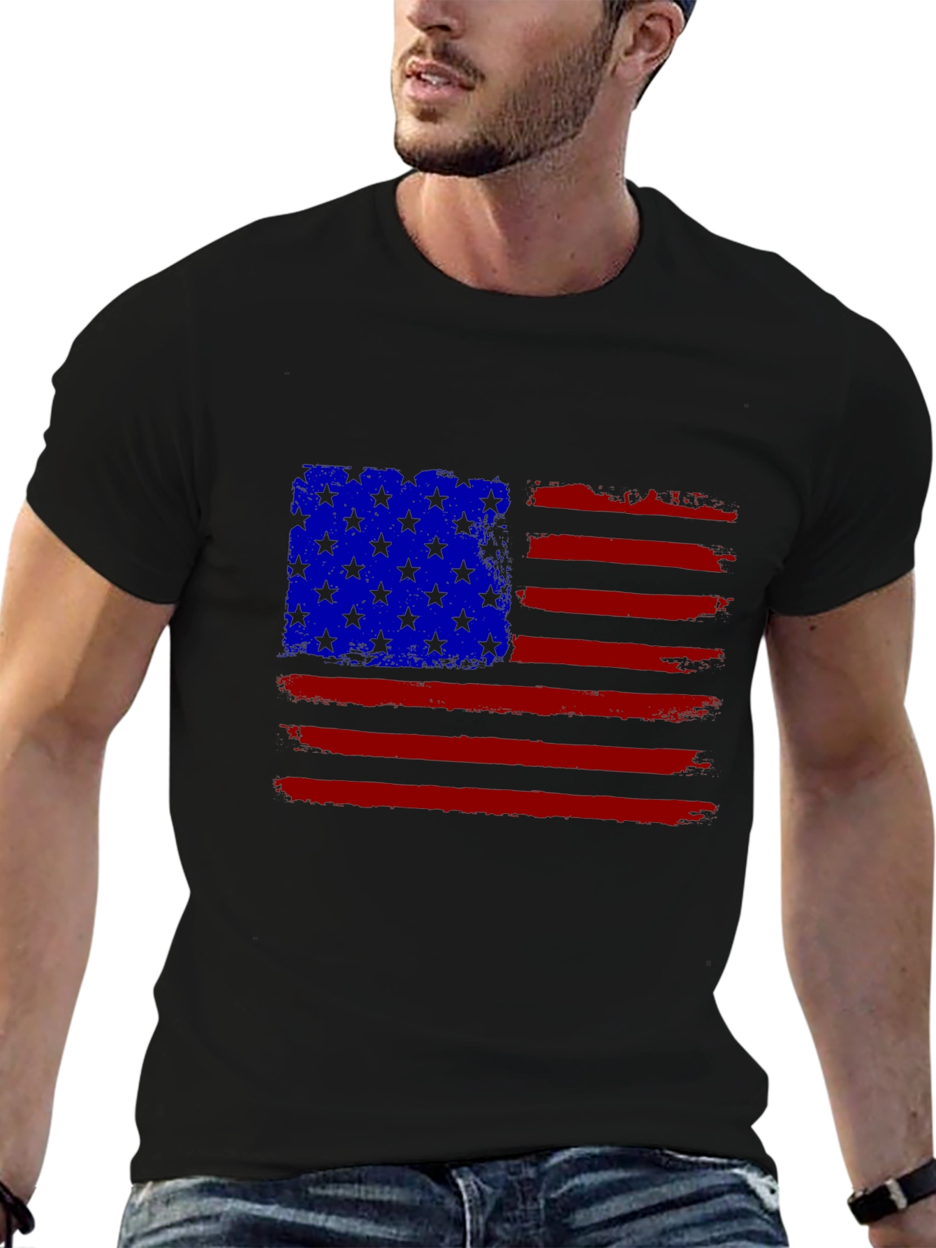 American Flag T-Shirt - Patriotic USA Design