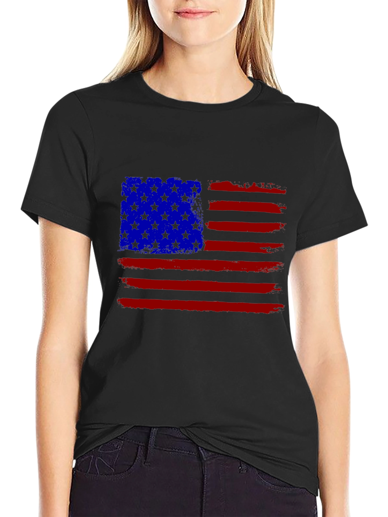 American Flag T-Shirt - Patriotic USA Design