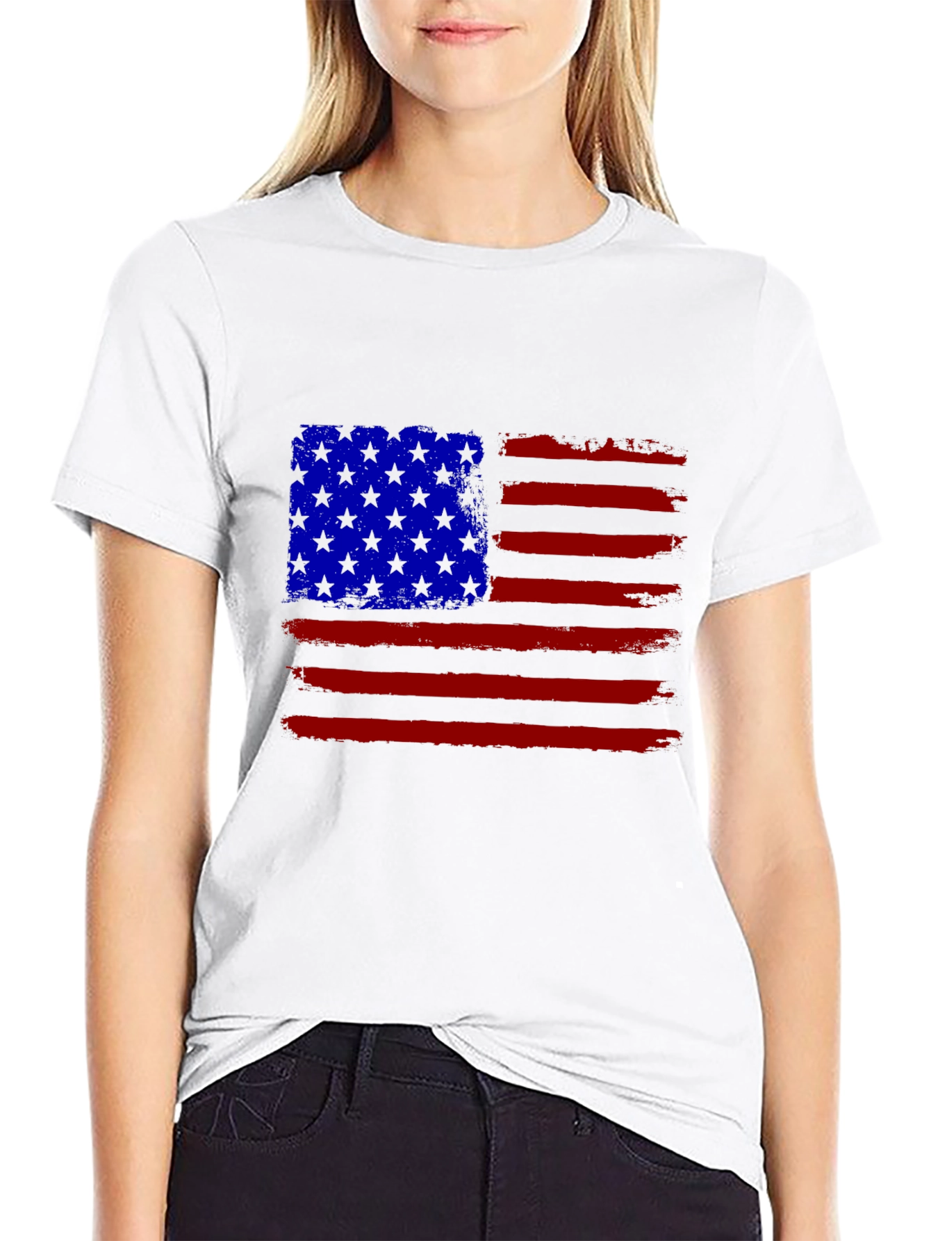 American Flag T-Shirt - Patriotic USA Design