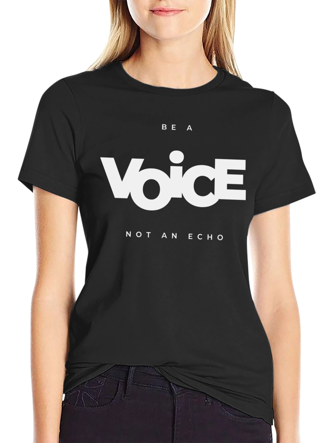 Be a Voice T-Shirt - Motivational Black Tee