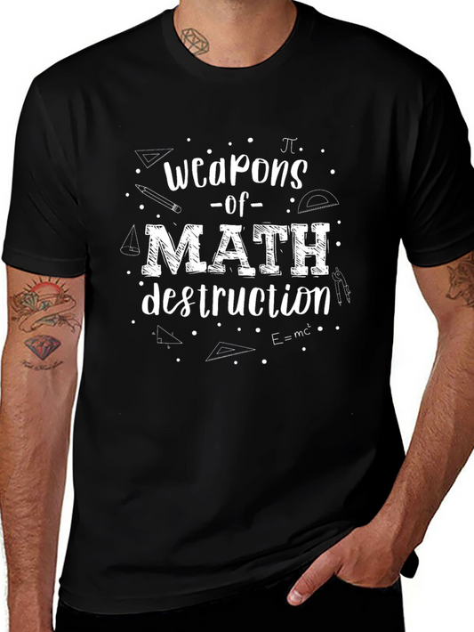 Weapons of Math Destruction T-Shirt - Mens Black Cotton