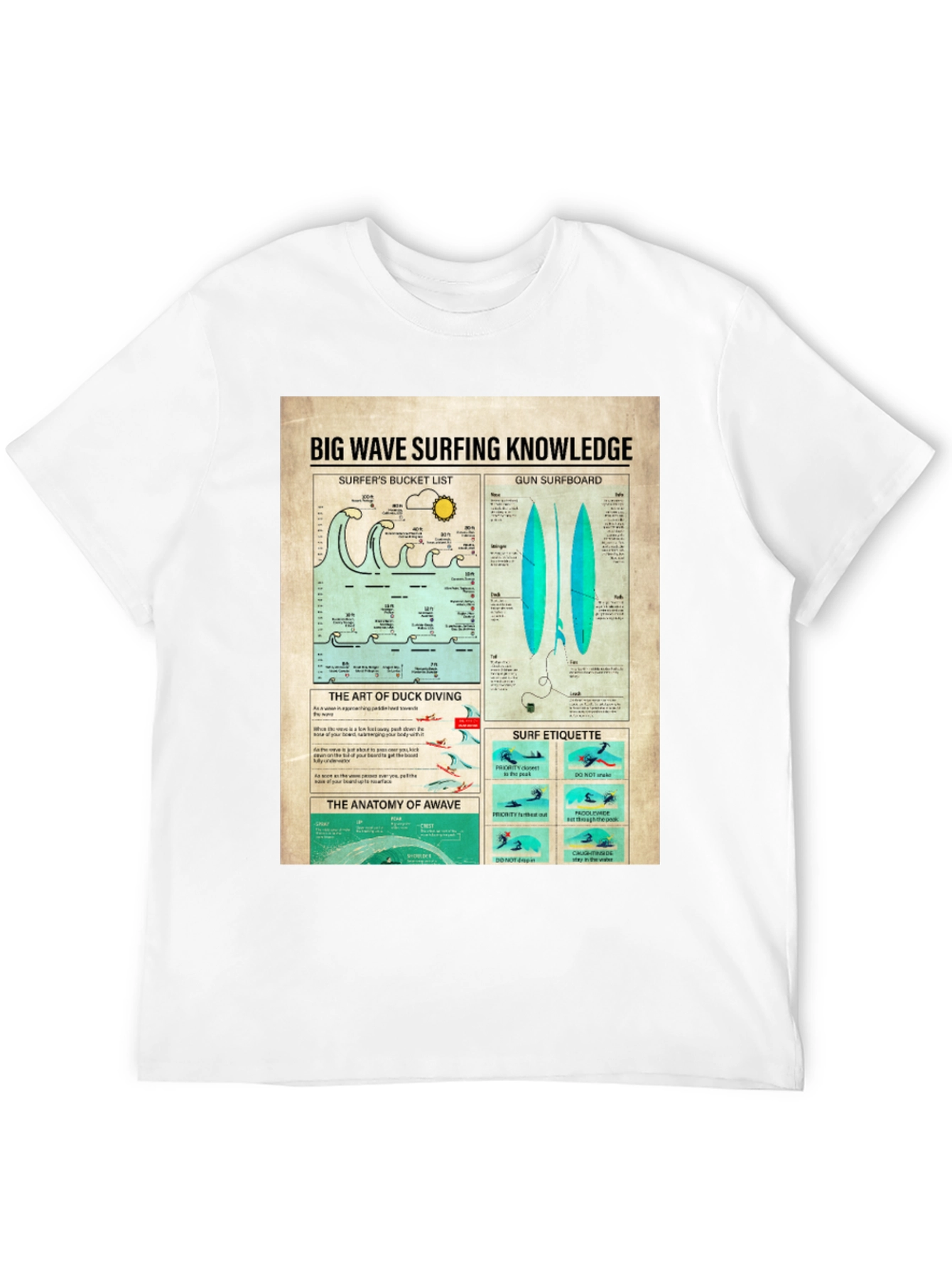 Surfing Knowledge Graphic T-Shirt
