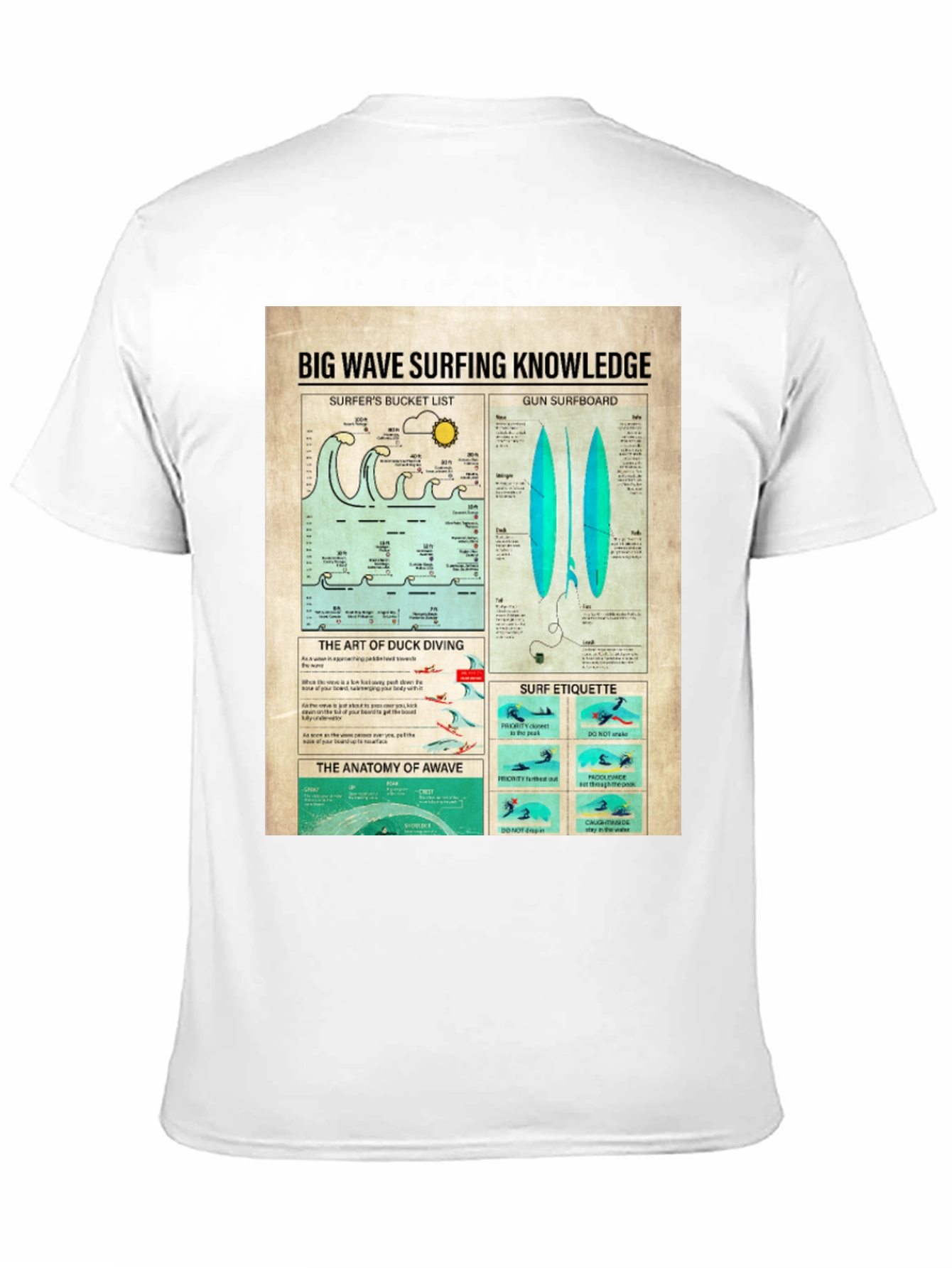 Surfing Knowledge Graphic T-Shirt