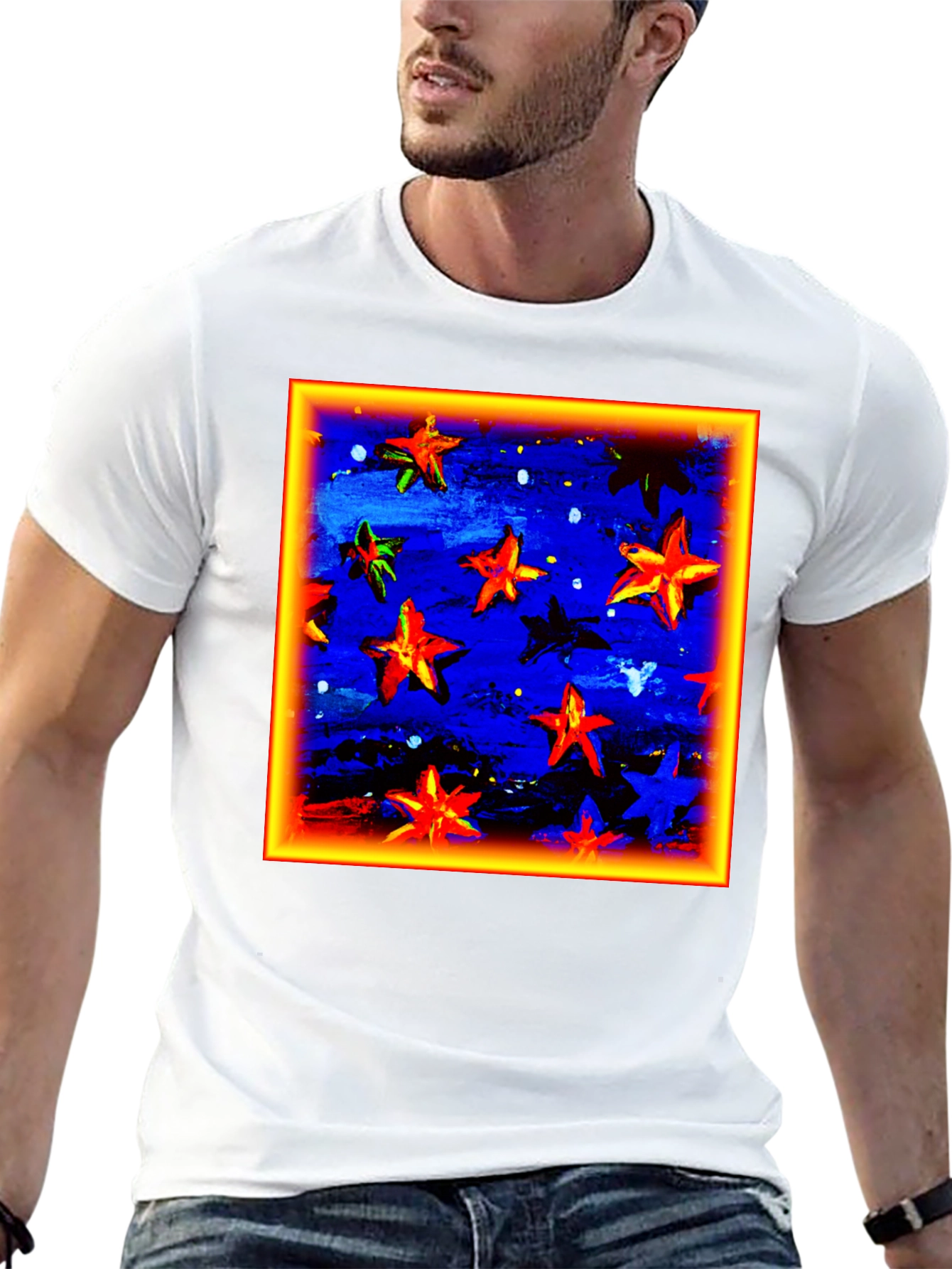 Starry Night Art T-Shirt