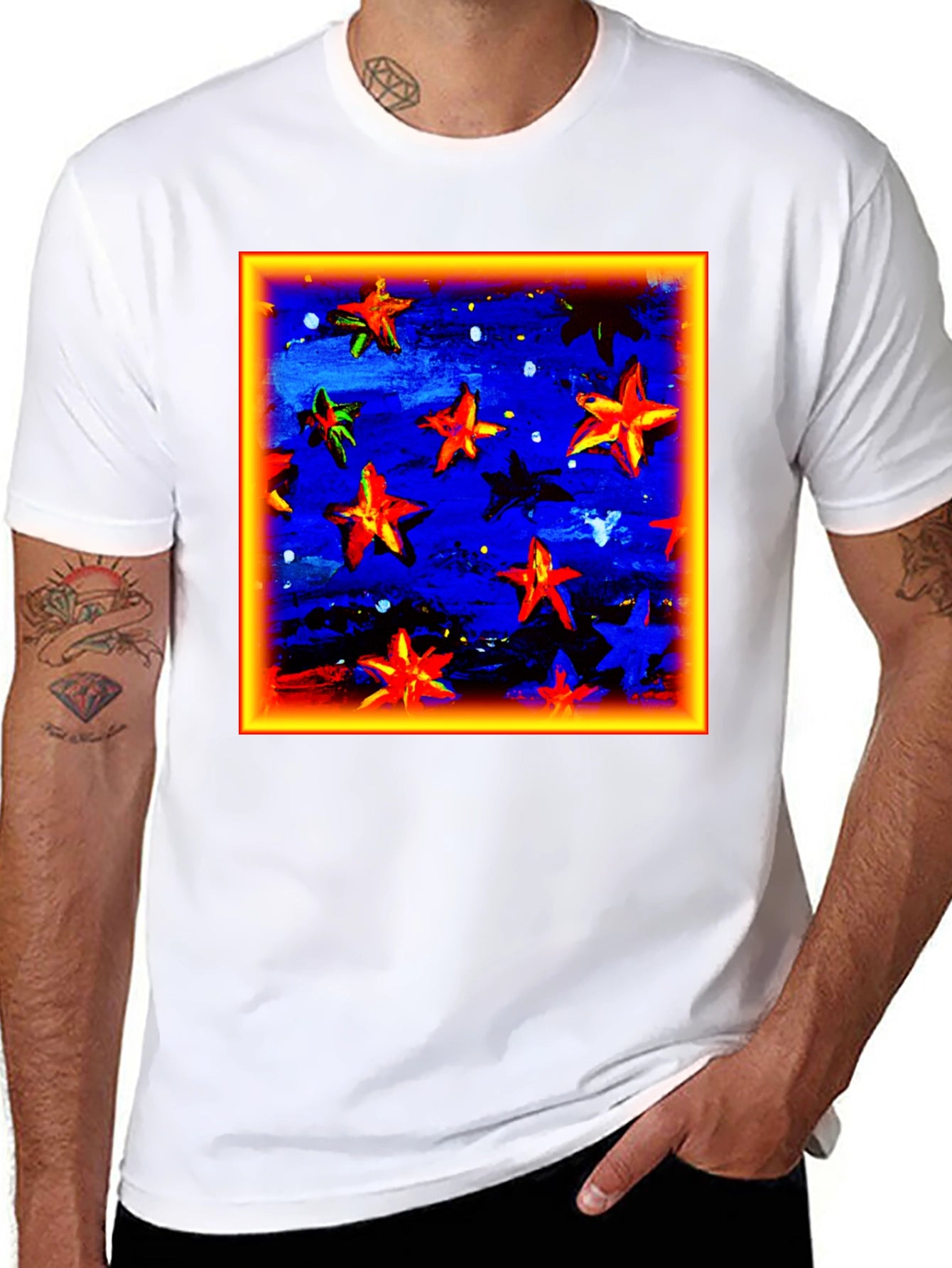 Starry Night Art T-Shirt