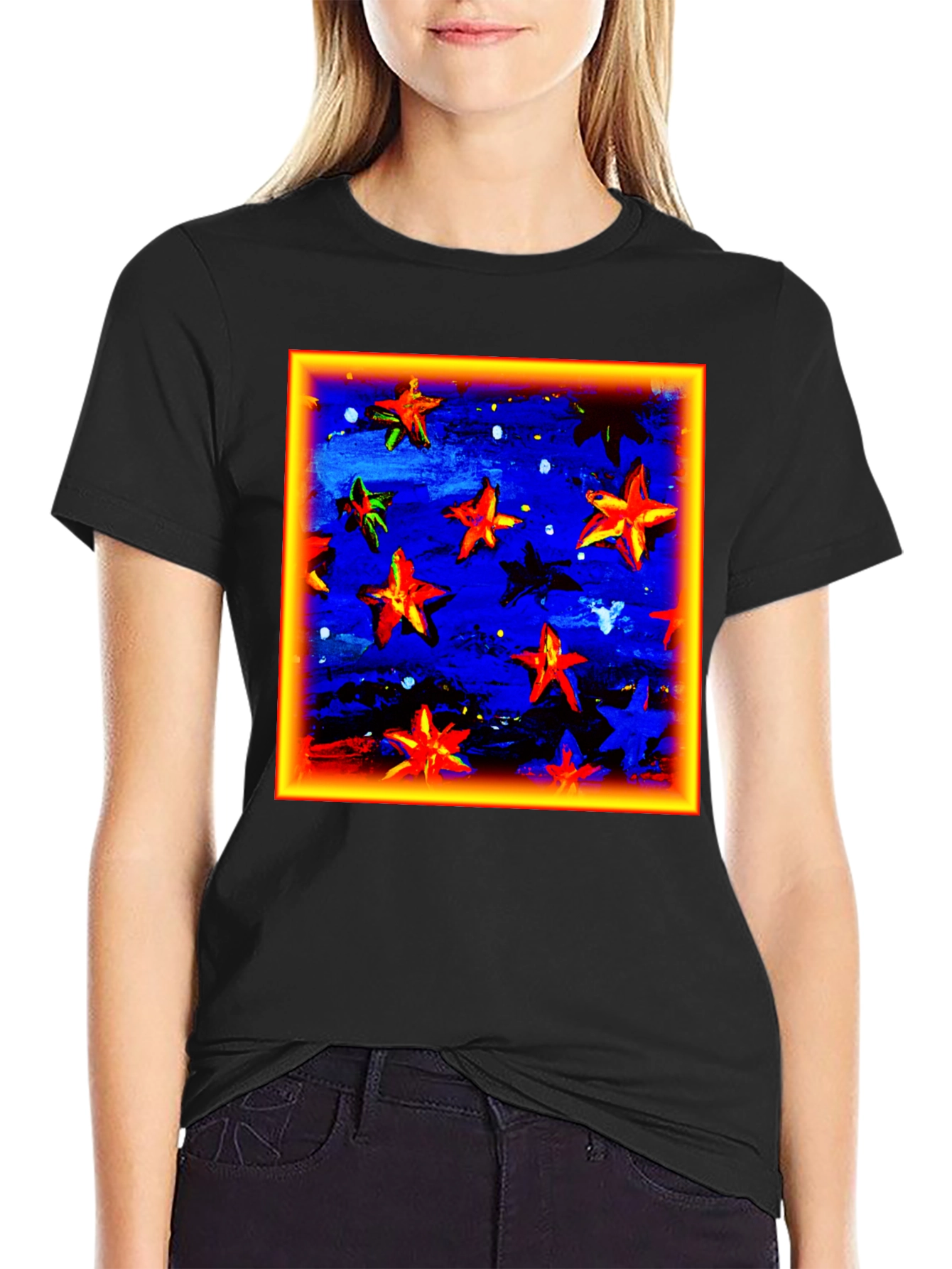Starry Night Art T-Shirt