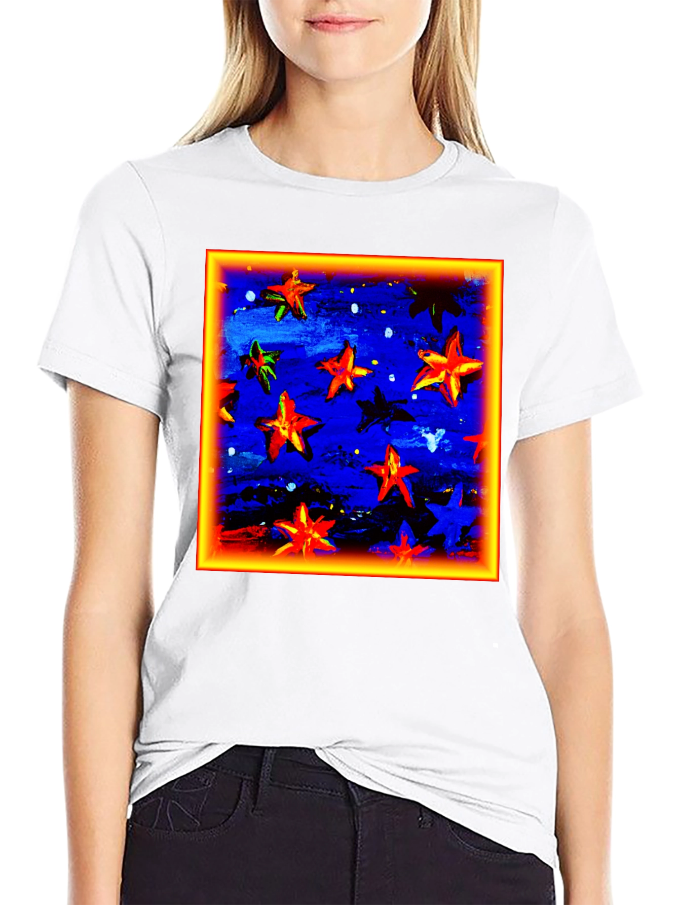 Starry Night Art T-Shirt